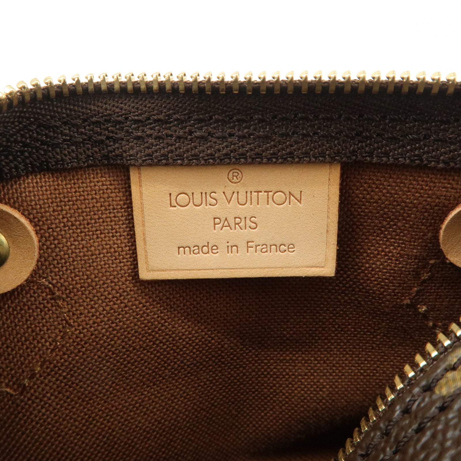 Louis Vuitton Monogram Mini Speedy Hand Bag & Strap M41534 Used