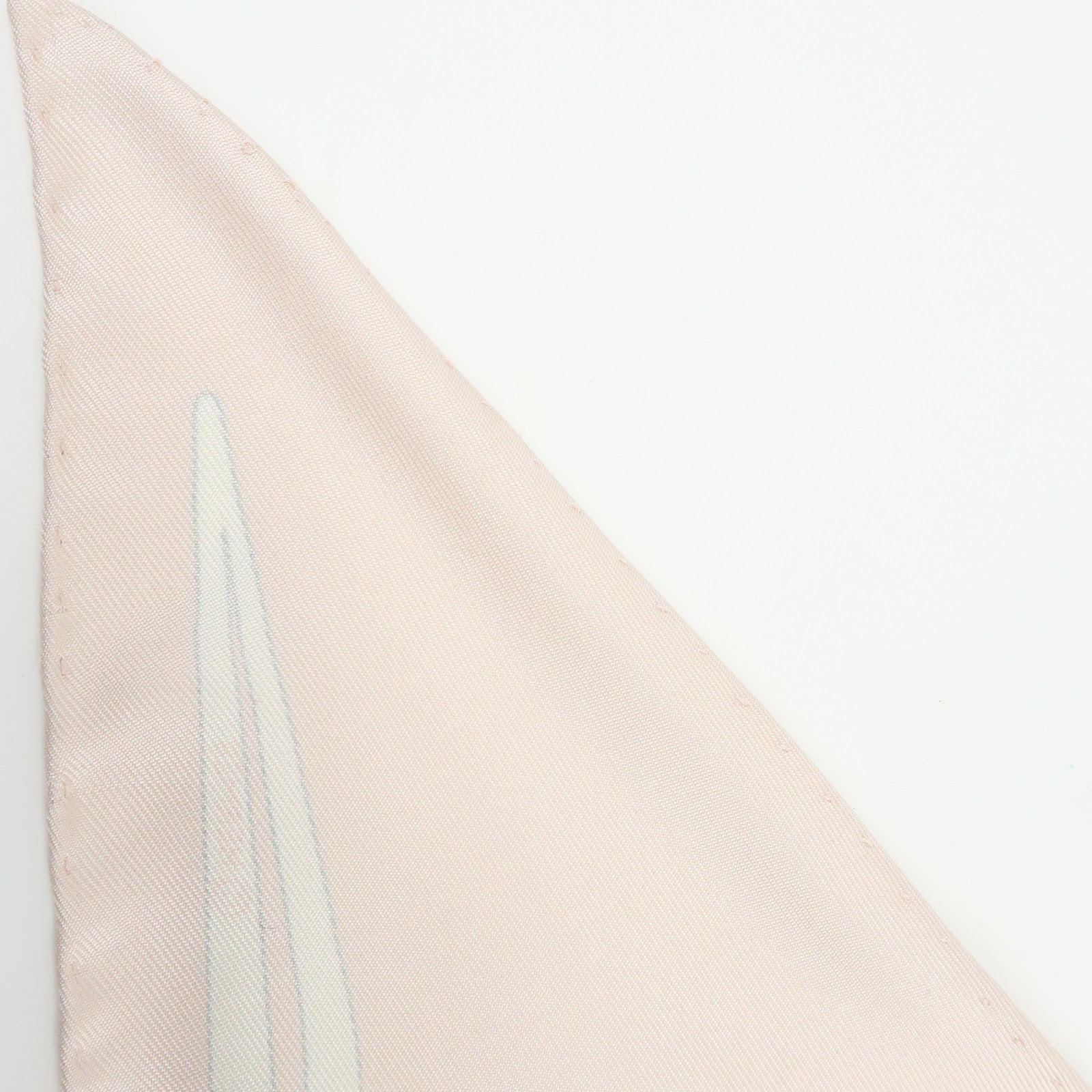 HERMES Silk 100% Triangle Scarf CALECHE ELASTIQUE Light Pink