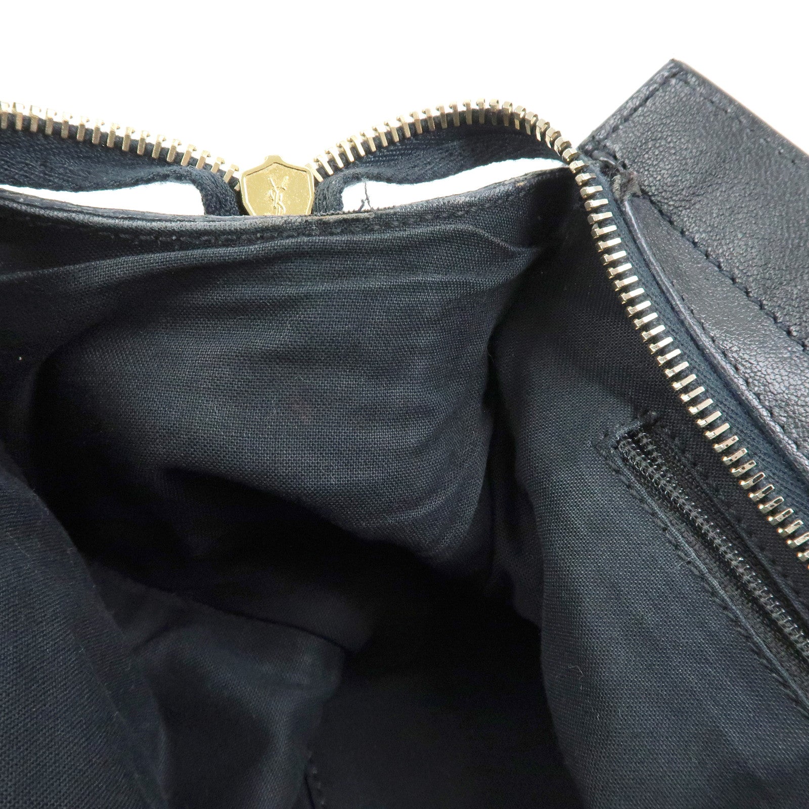 SAINT LAURENT PARIS Cabas Chyc Mini Y Line Leather 2WAY Bag 370699