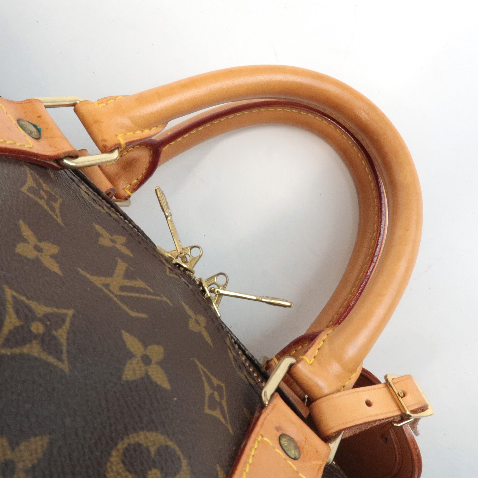 Louis Vuitton Monogram Keep All Bandouliere 55 Boston Bag Brown M41414 Used