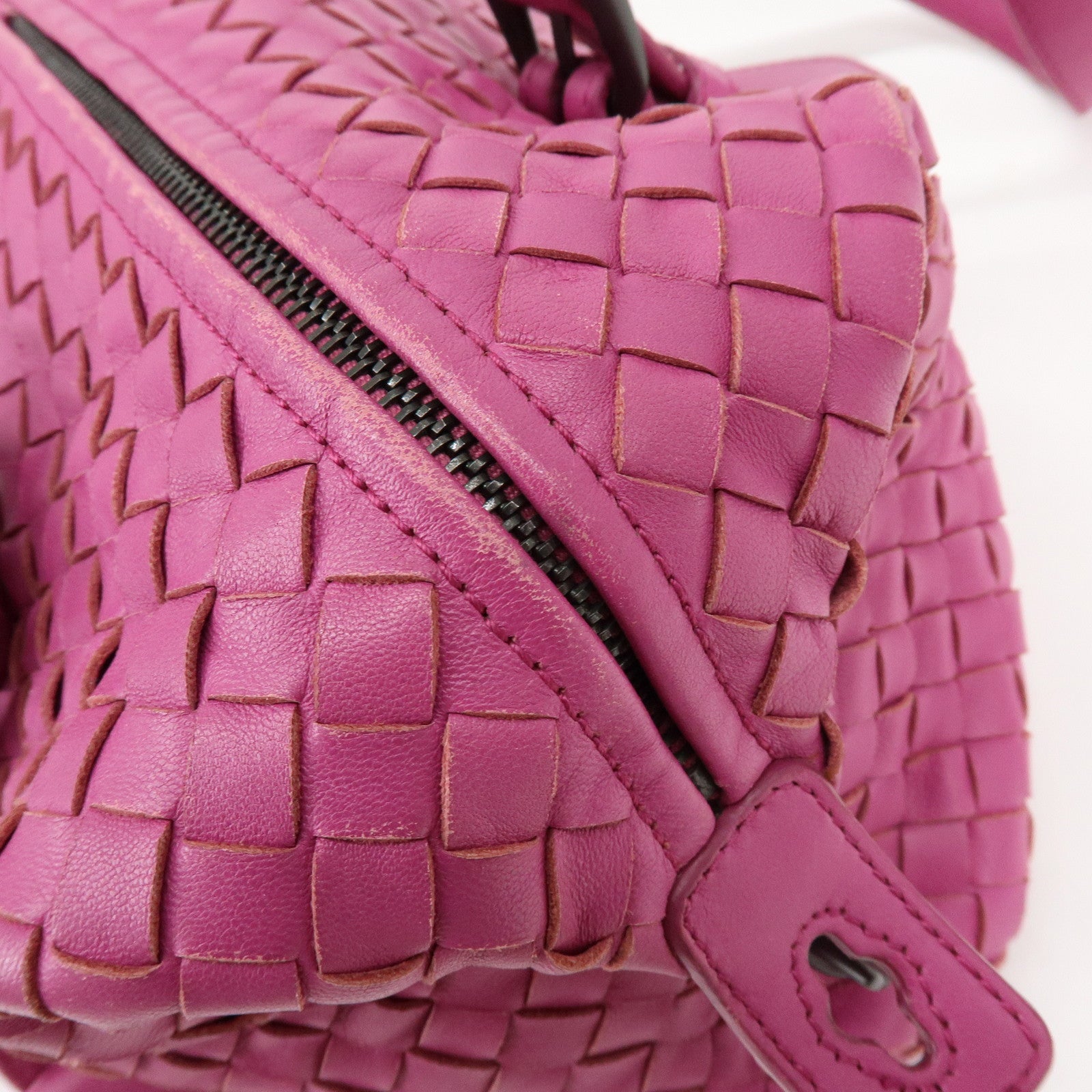 BOTTEGA VENETA Montaigne Lamb Skin Shoulder Bag Purple 272801