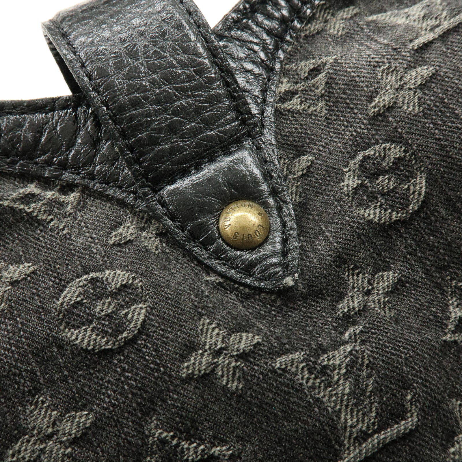 Louis Vuitton Monogram Denim Slightly Shoulder Bag Noir M95835