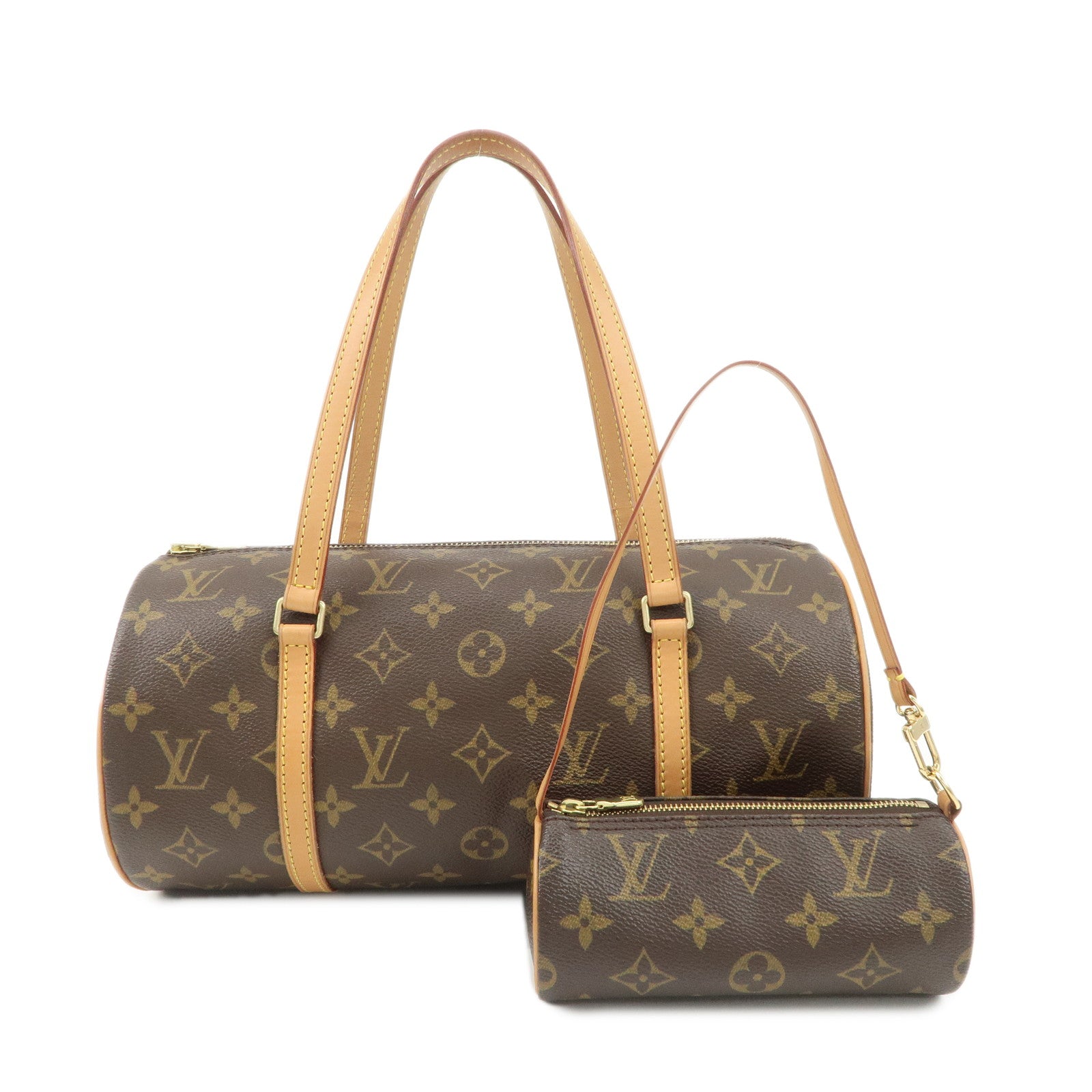 Louis Vuitton Monogram Papillon 30 Hand Bag New Style M51385 Used