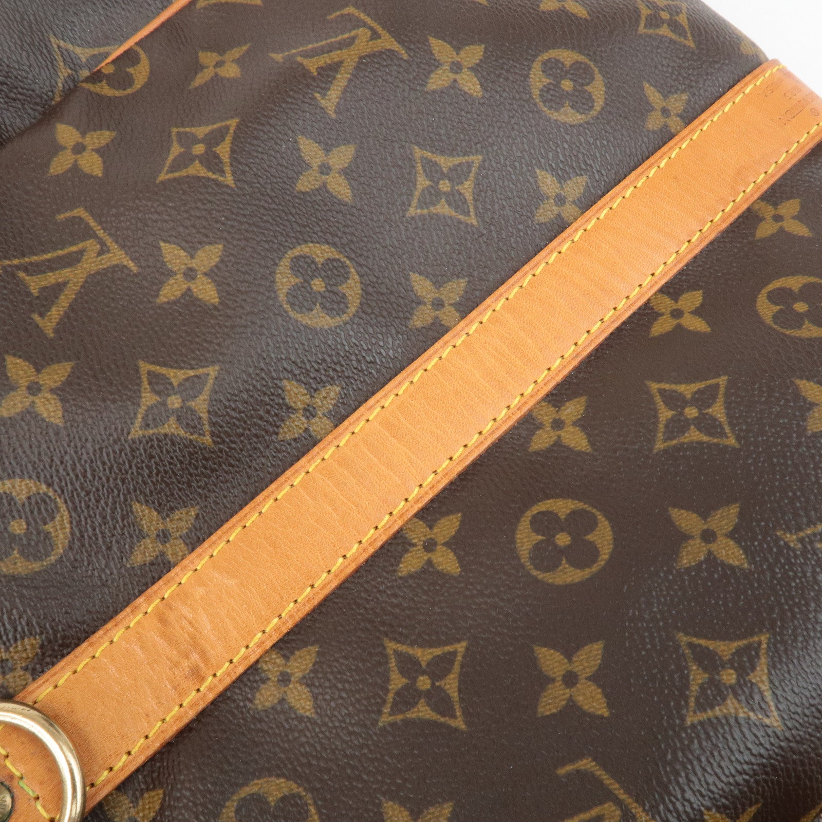 Louis Vuitton Monogram Keep All Bandouliere 55 Boston Bag Brown M41414 Used