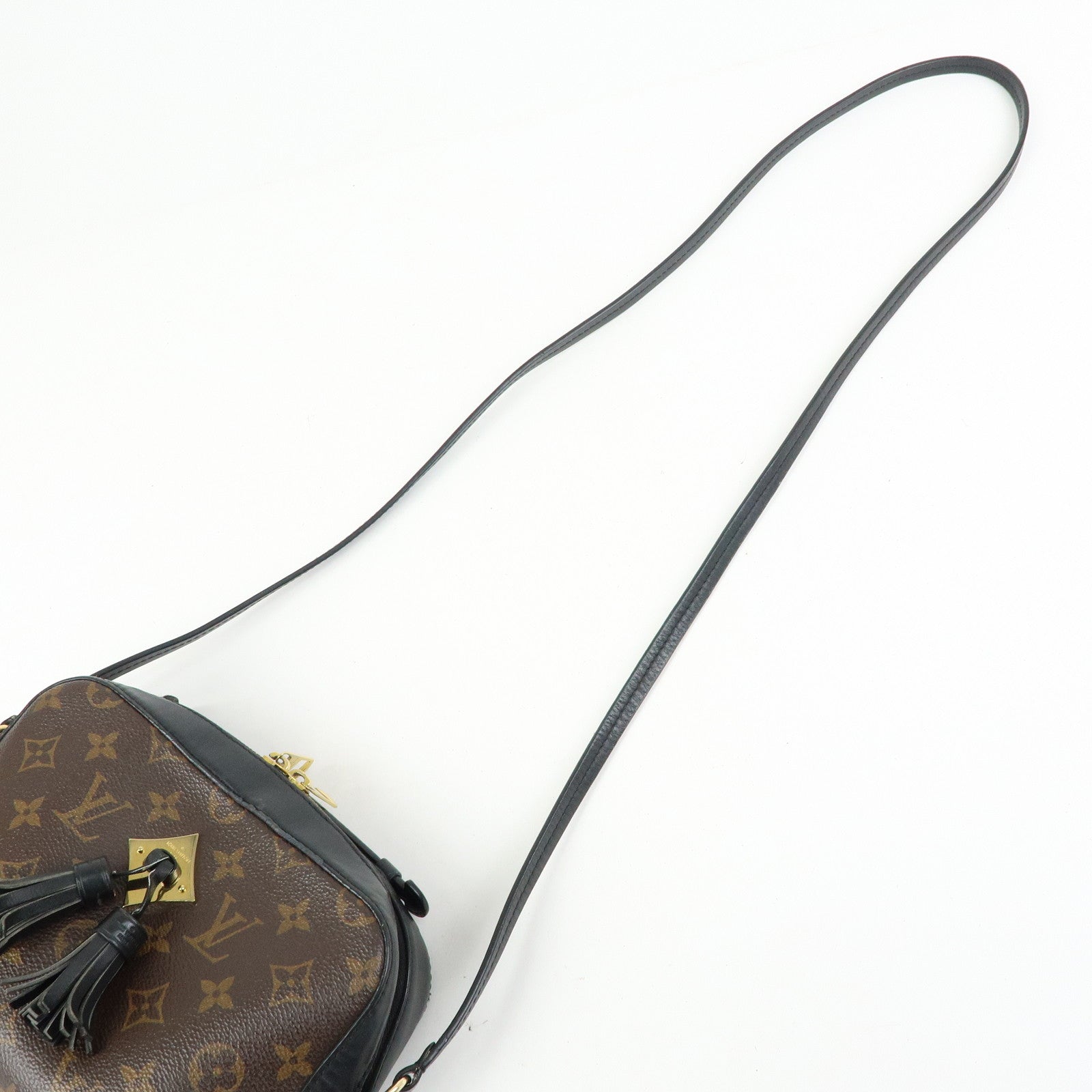 Louis Vuitton Monogram Canvas Leather Saintonge Shoulder Bag M43555