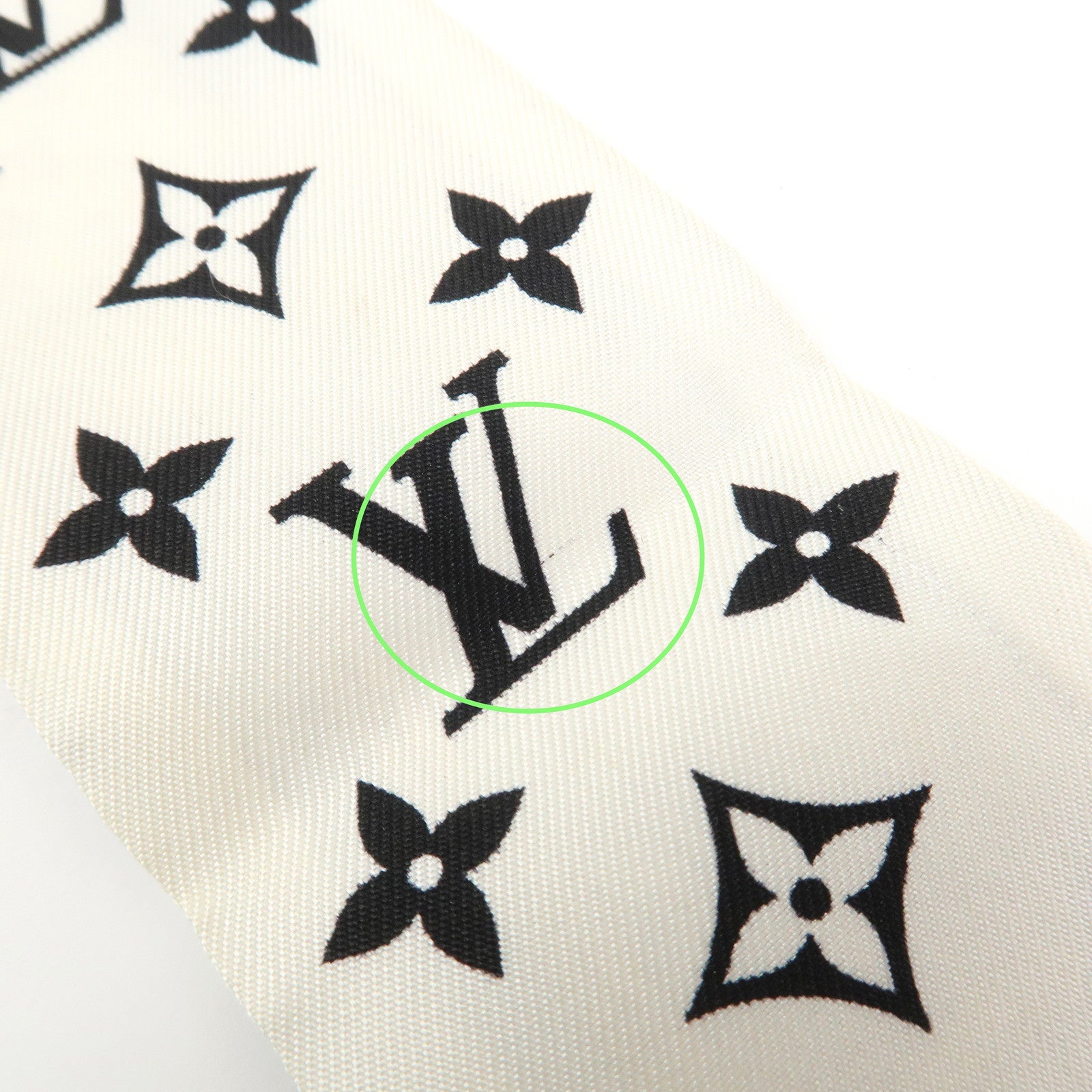 Louis Vuitton Bandeau BB Let's Go Silk 100% Scarf Black M76442