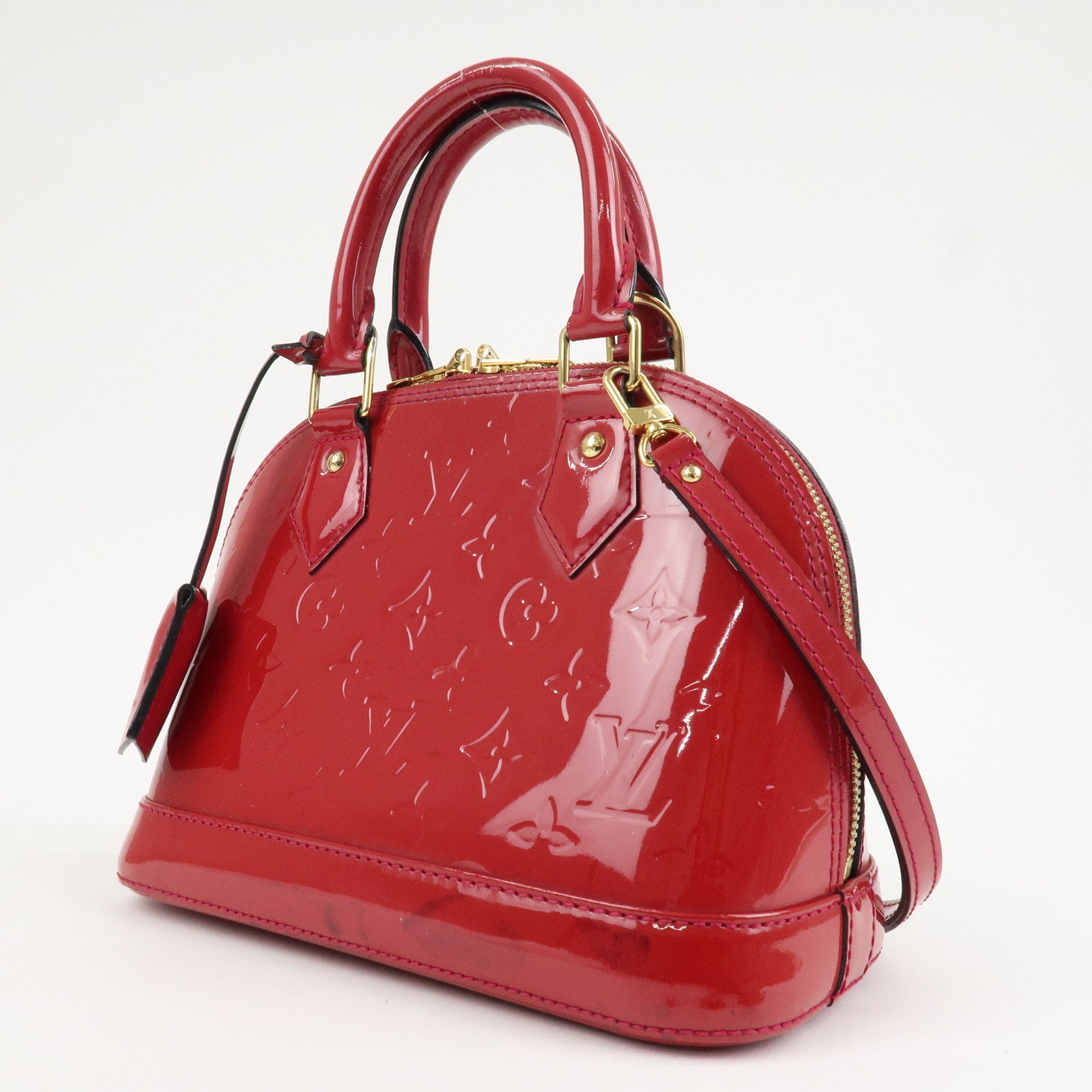 Louis Vuitton Monogram Vernis Alma BB 2Way Bag Rose Indien M91771 Used