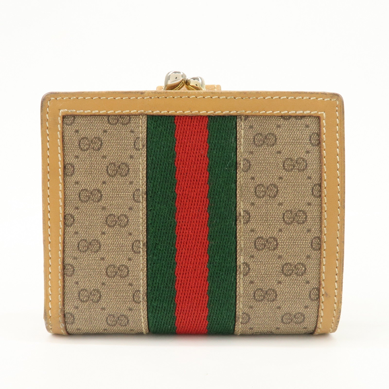 GUCCI Interlocking G GG Crystal Leather Bi-fold Wallet 035 904 0902