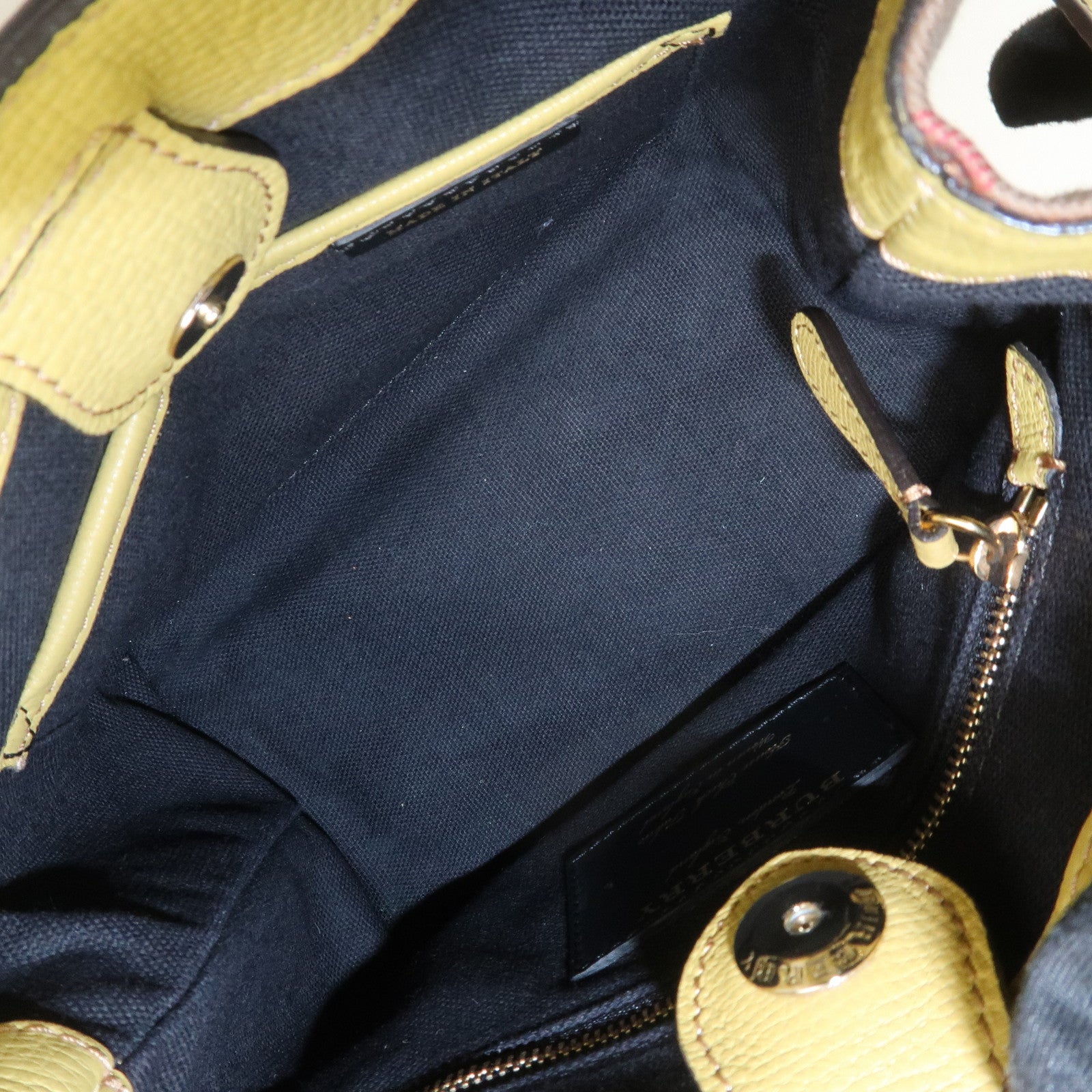 Burberry Banner Bag 2Way Leather Shoulder Hand Bag Nova Check