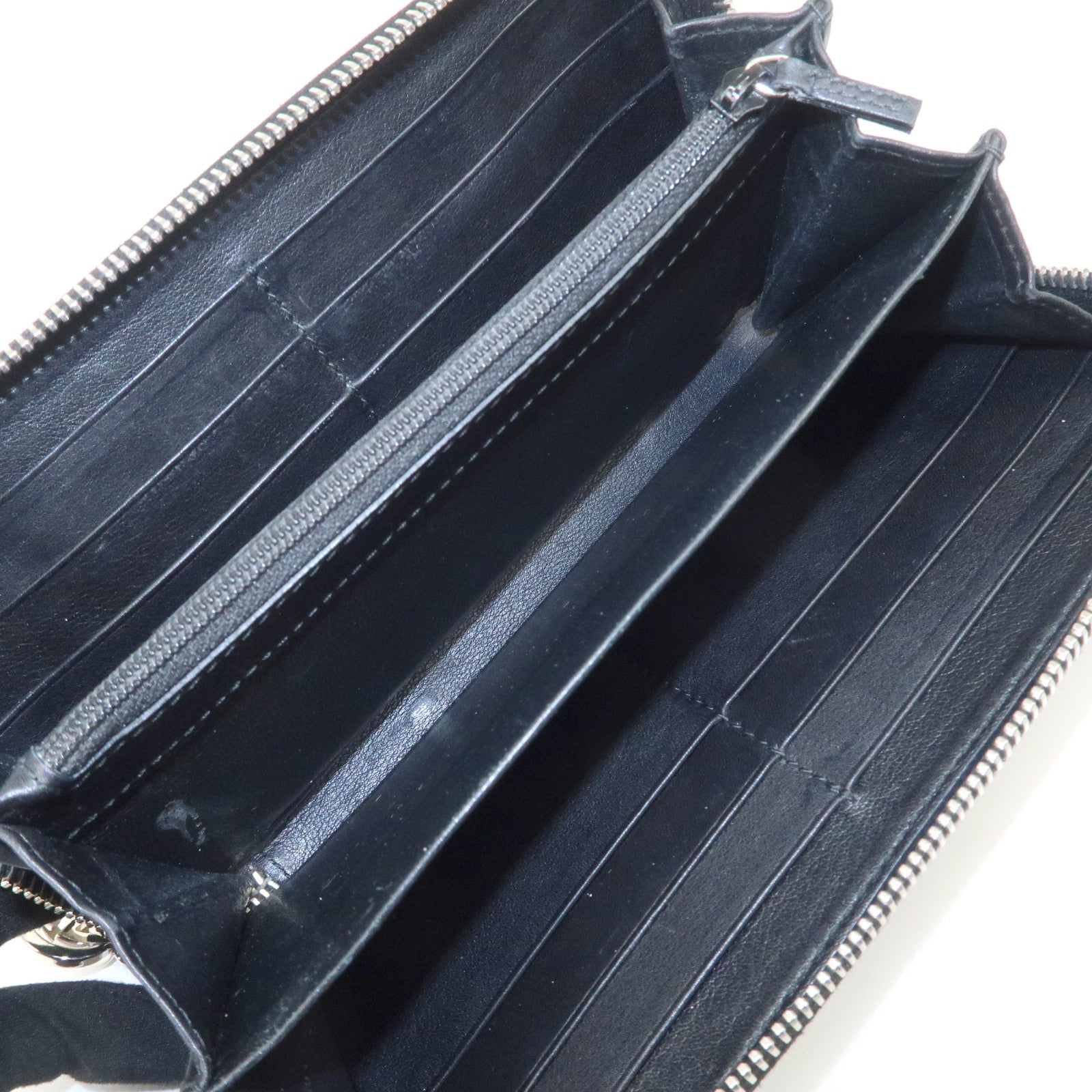 GUCCI Interlocking G Guccissima Leather Zippy Long Wallet 233025