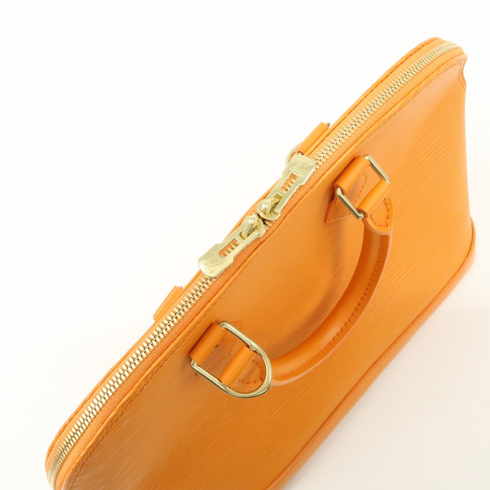Louis Vuitton Epi Alma Hand Bag Mandarin Orange M5124H