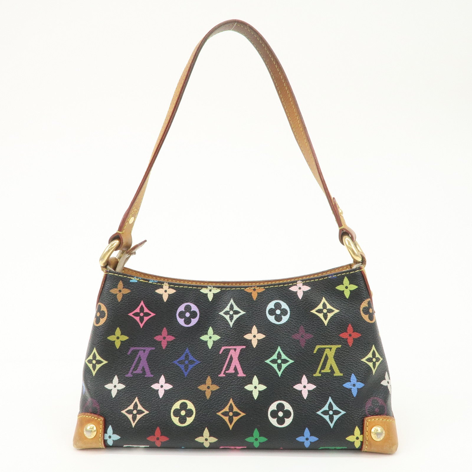 Louis Vuitton Monogram Multicolor Eliza Shoulder Bag Black M40099 Used
