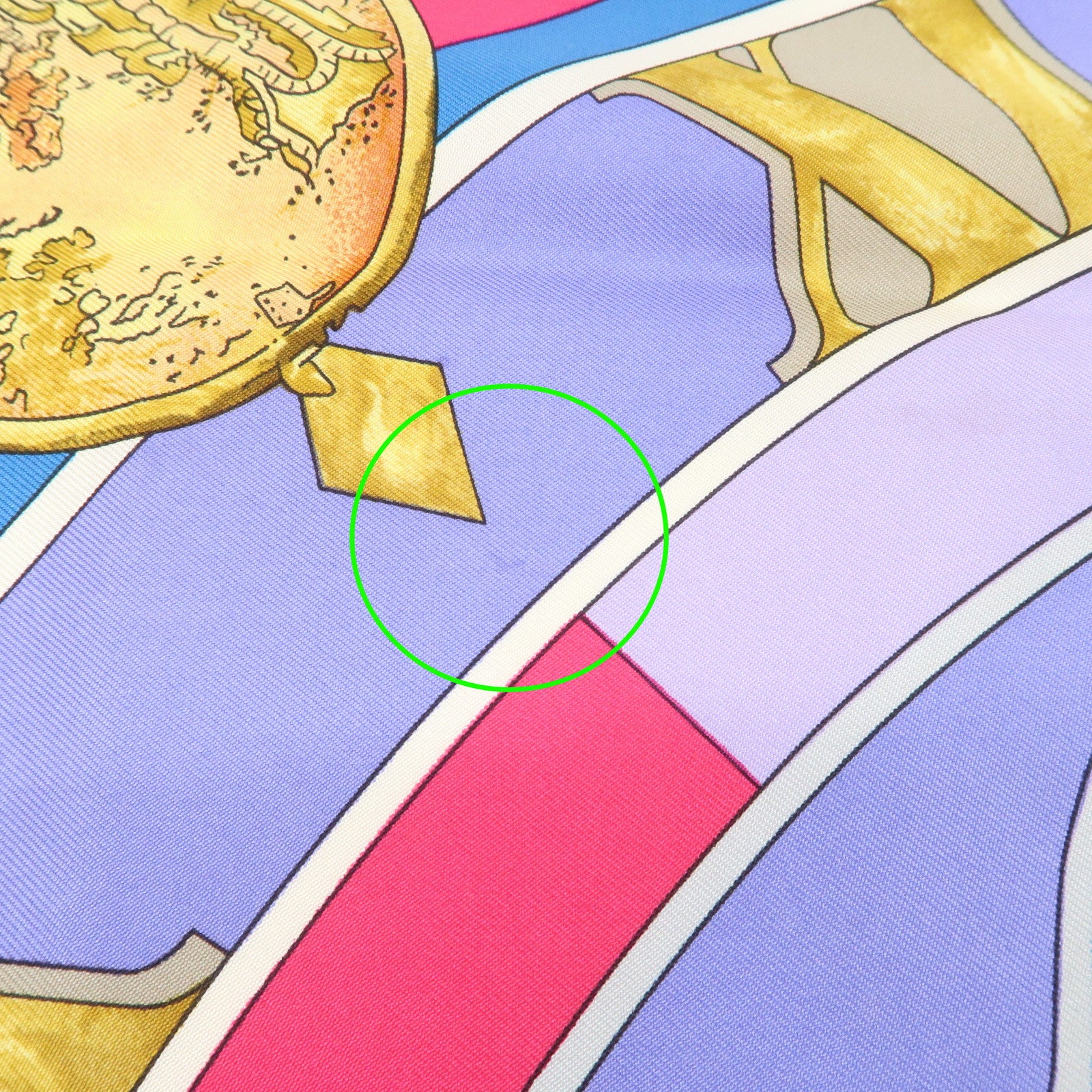 HERMES Carre90 Silk100% Parmi les fleurs je compte les heures Scarf