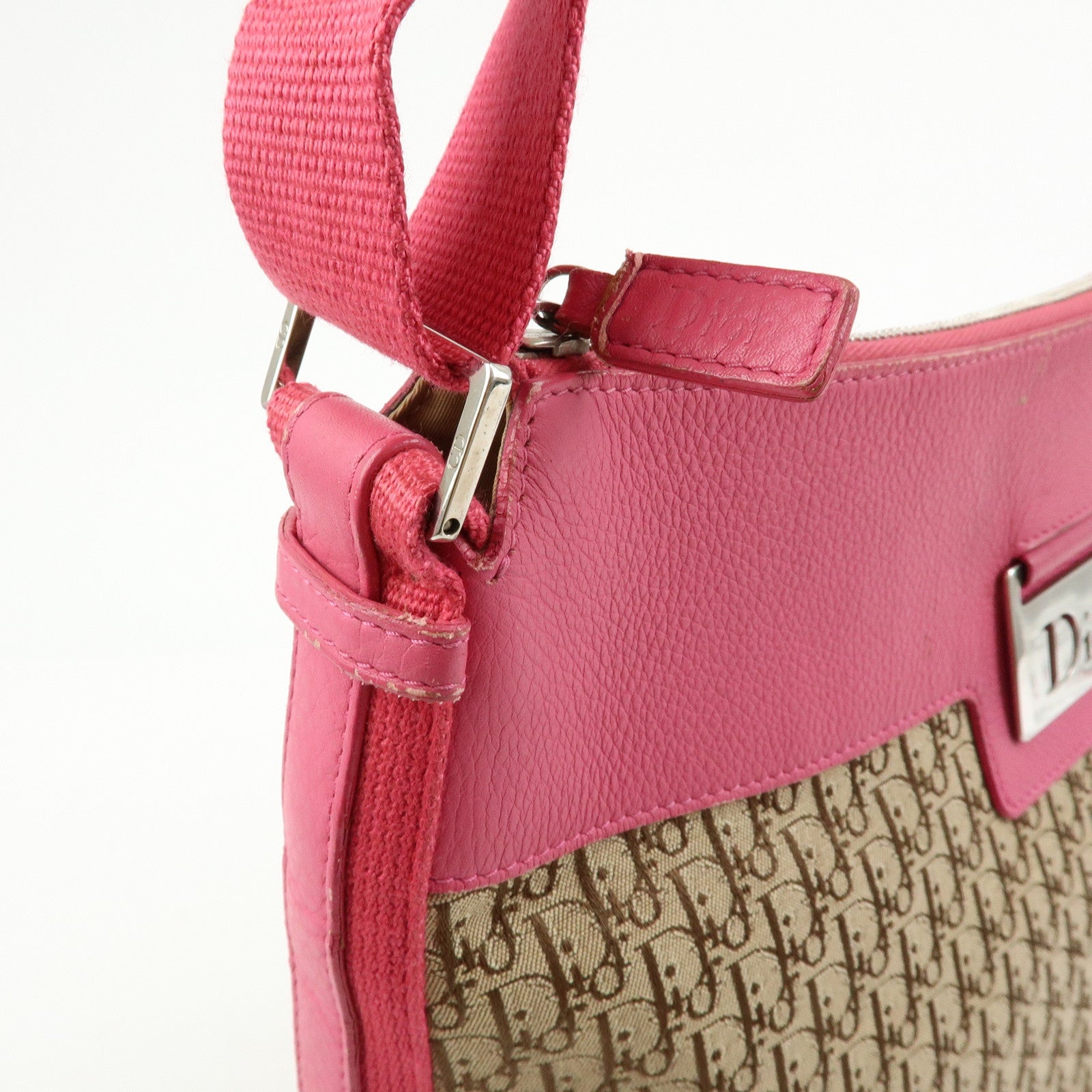 Christian Dior Trotter Street Chic Jacquard Canvas Shoulder Bag