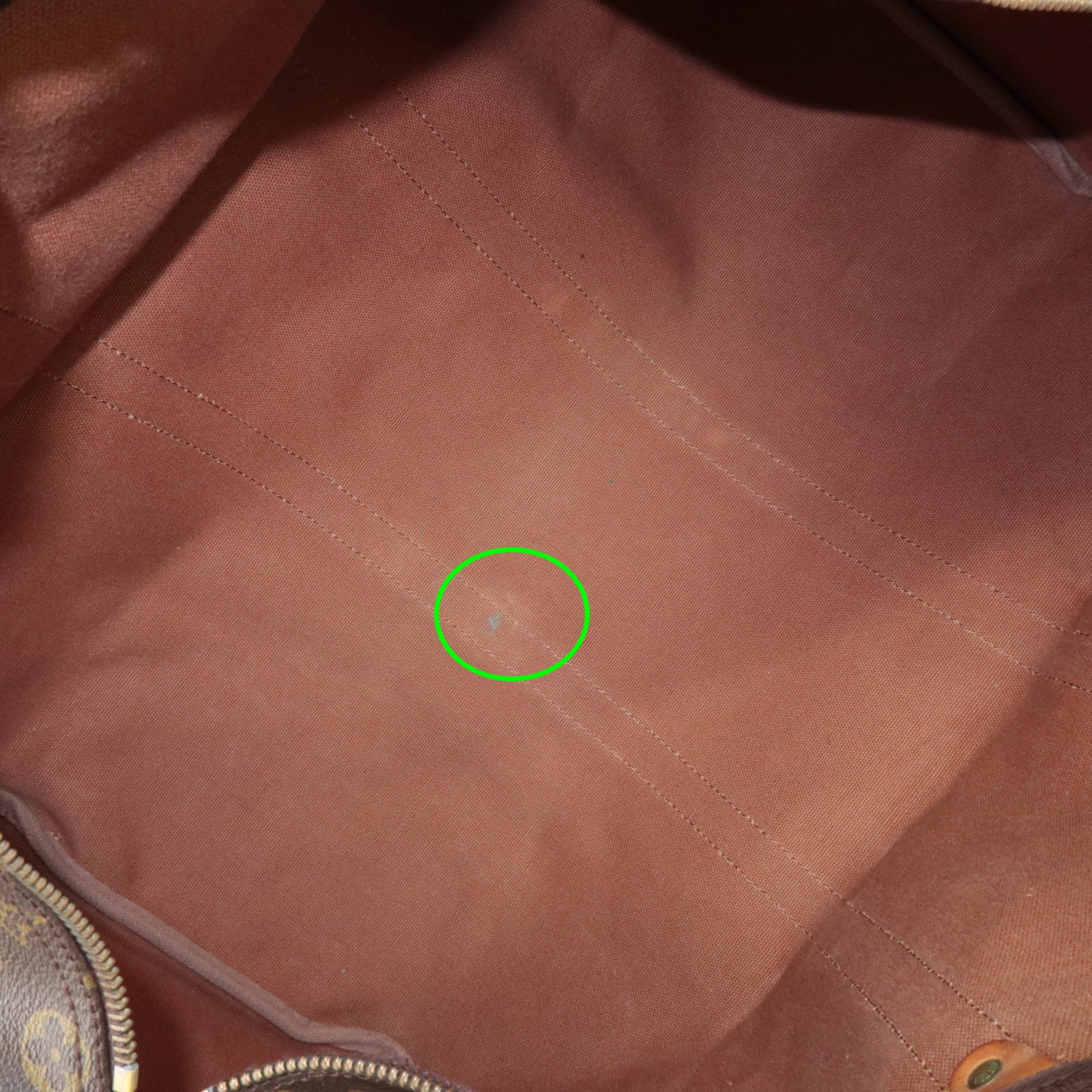 Louis Vuitton Monogram Keep All 50 Boston Bag Brown M41426 Used