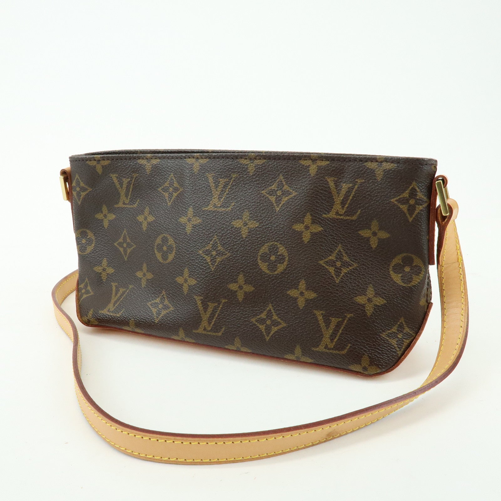 Louis Vuitton Monogram Trotteur Canvas Leather Shoulder Bag M51240