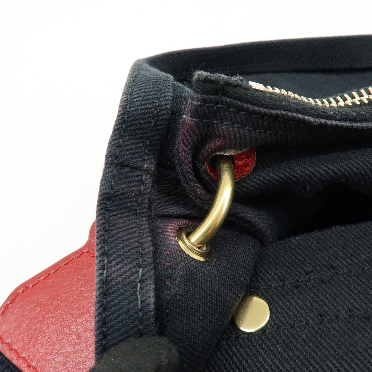 SAINT LAURENT PARIS Muse Two Leather Shoulder Bag Red 265707