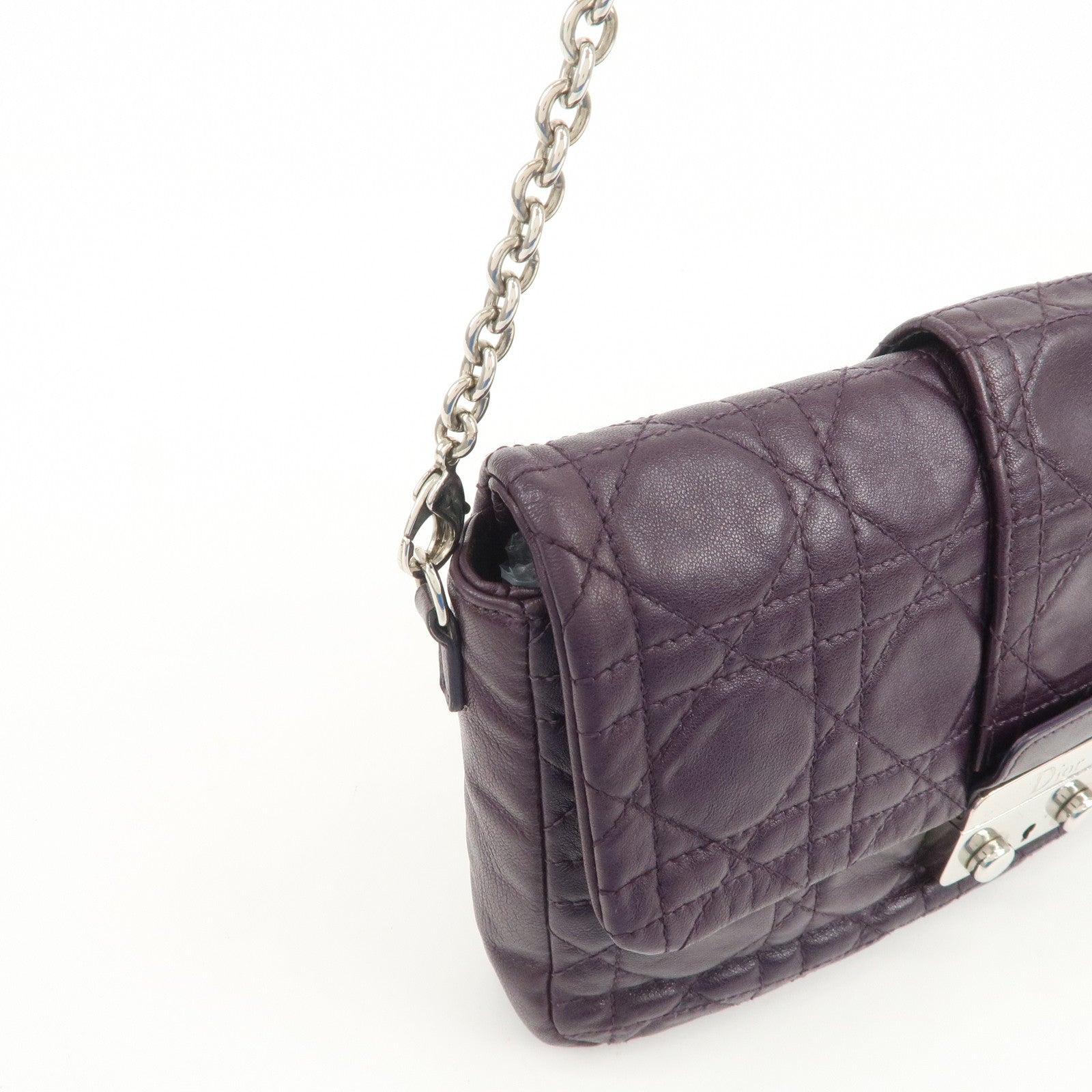 Christian Dior Cannage Shoulder Bag Crossbody Bag 007-LU-0130