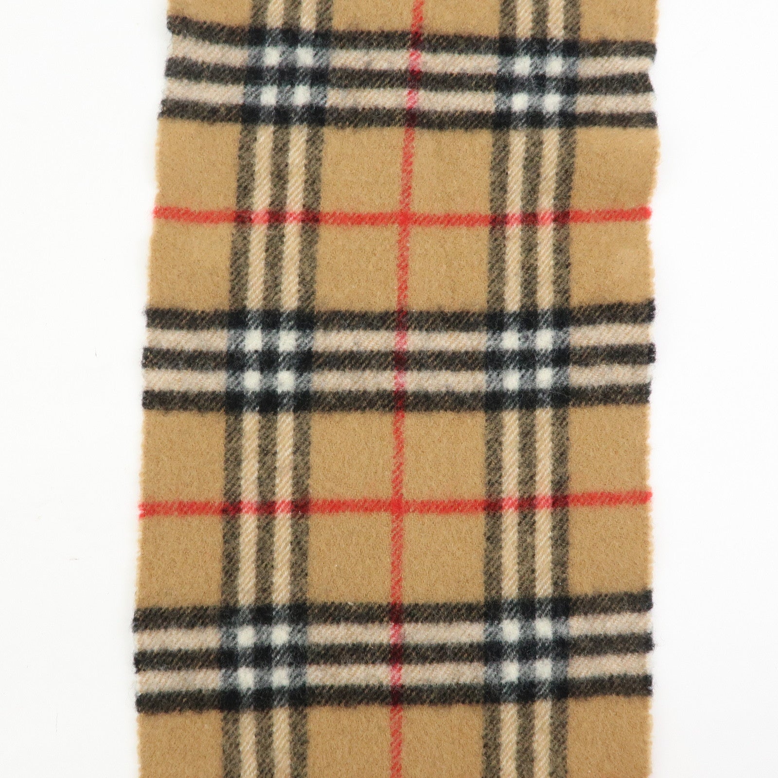 BURBERRY Nova Plaid Wool 100% Scarf Shawl Beige Black Red