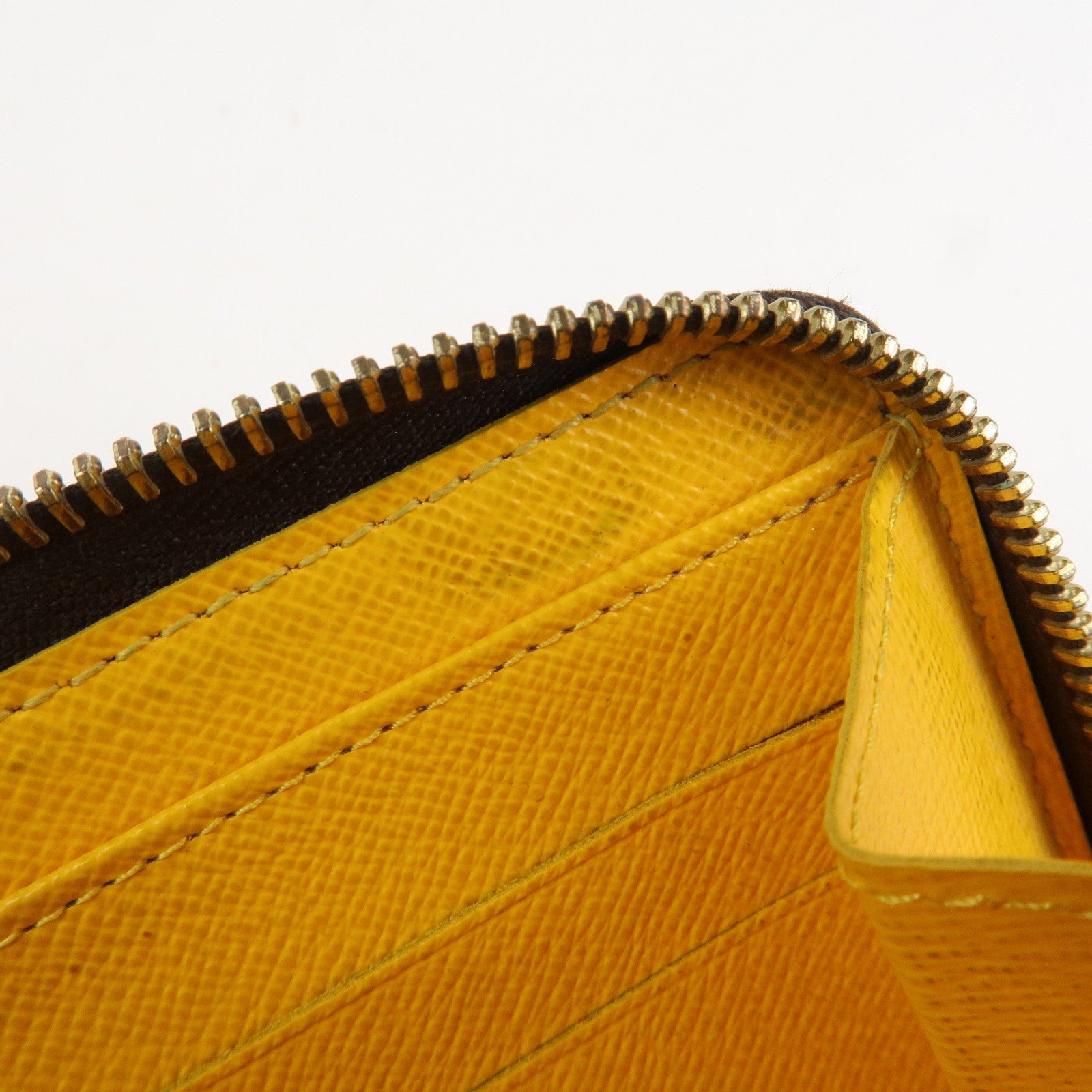 Louis Vuitton Monogram Zippy Wallet Pumpkin Dots Jaune M60449 Used