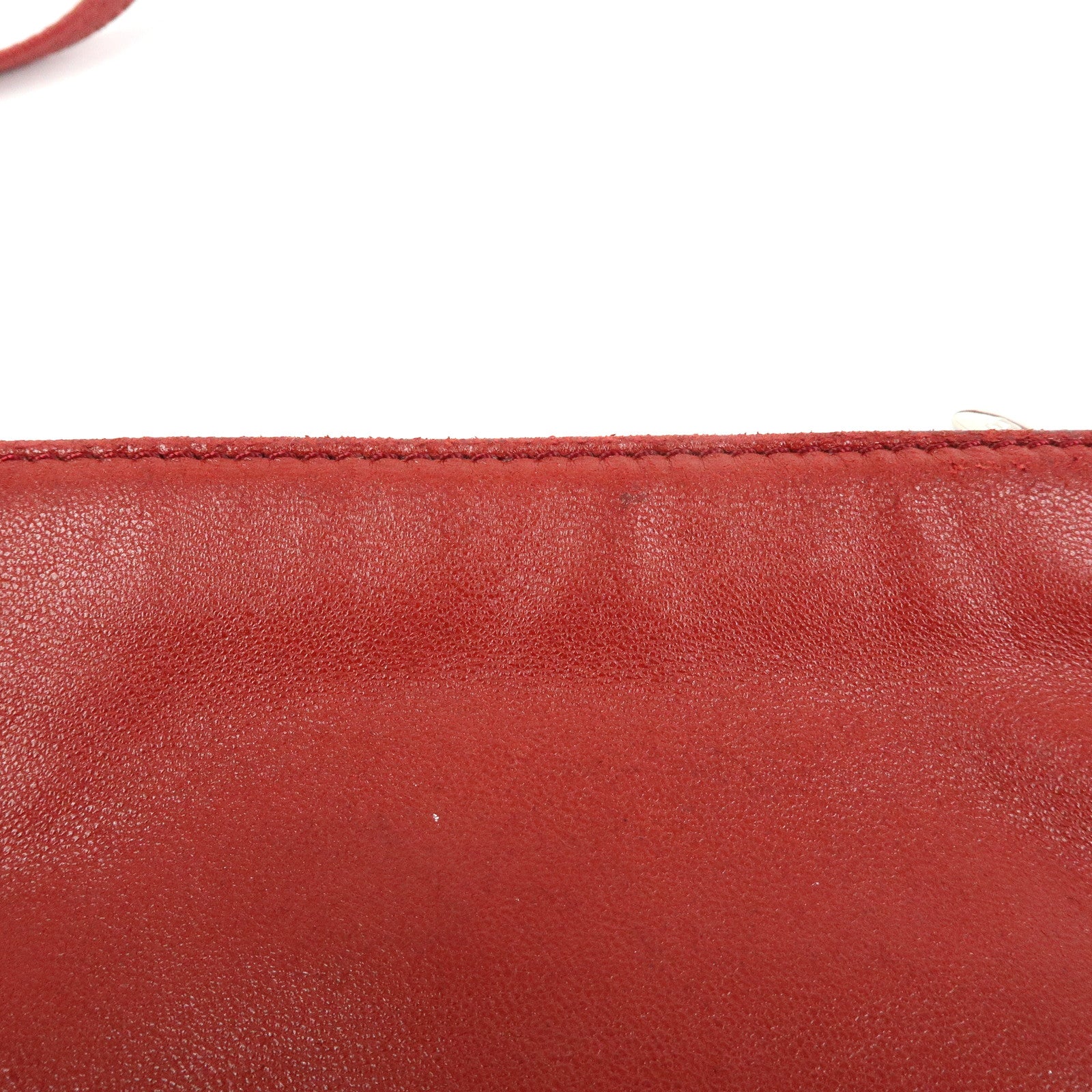 LOEWE Anagram Nappa Leather Shoulder Bag Crossbody Bag Red