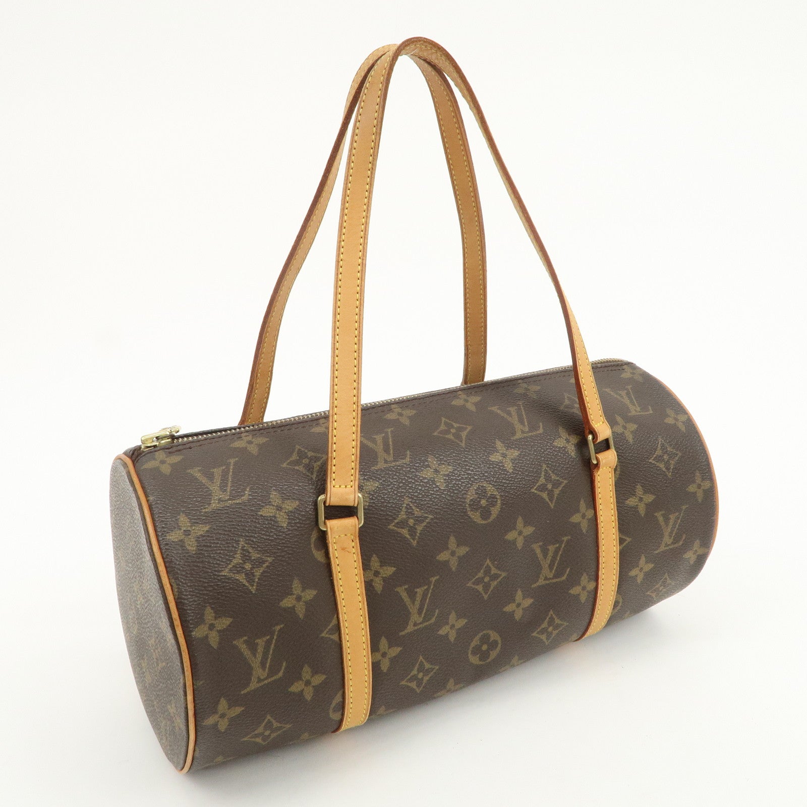 Louis Vuitton Monogram Papillon 30 Hand Bag New Style Brown M51385