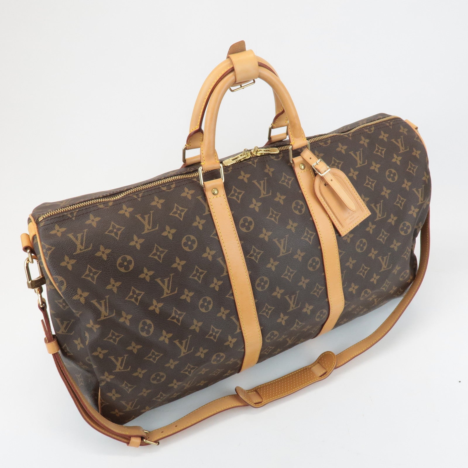 Louis Vuitton Monogram Keep All Bandouliere 55 Boston Bag M41414 Used