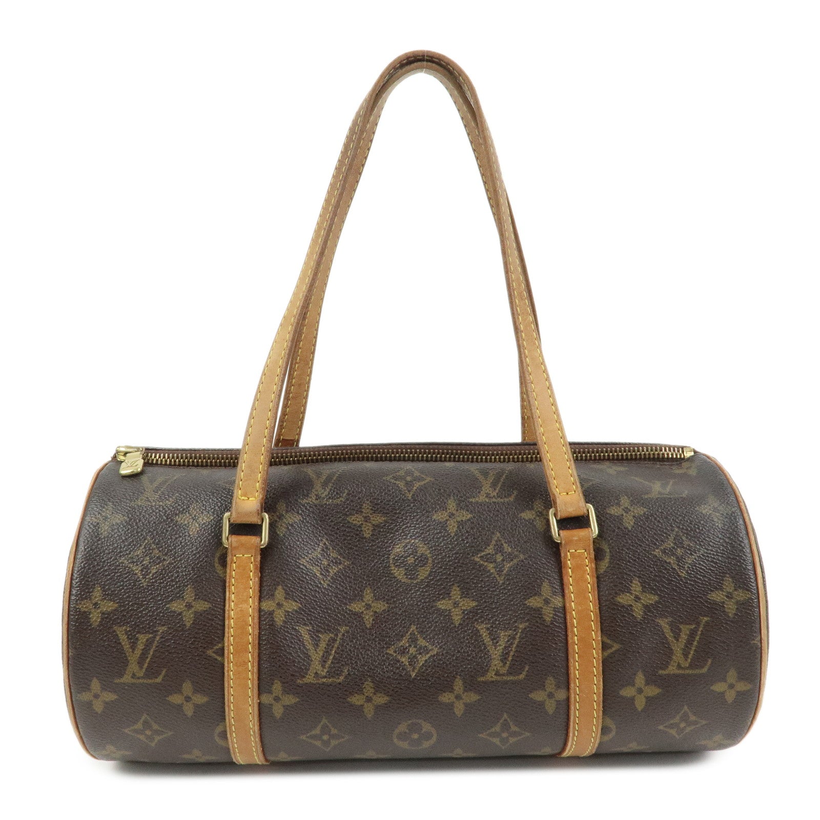 Louis Vuitton Monogram Papillon 30 Hand Bag Brown M51385