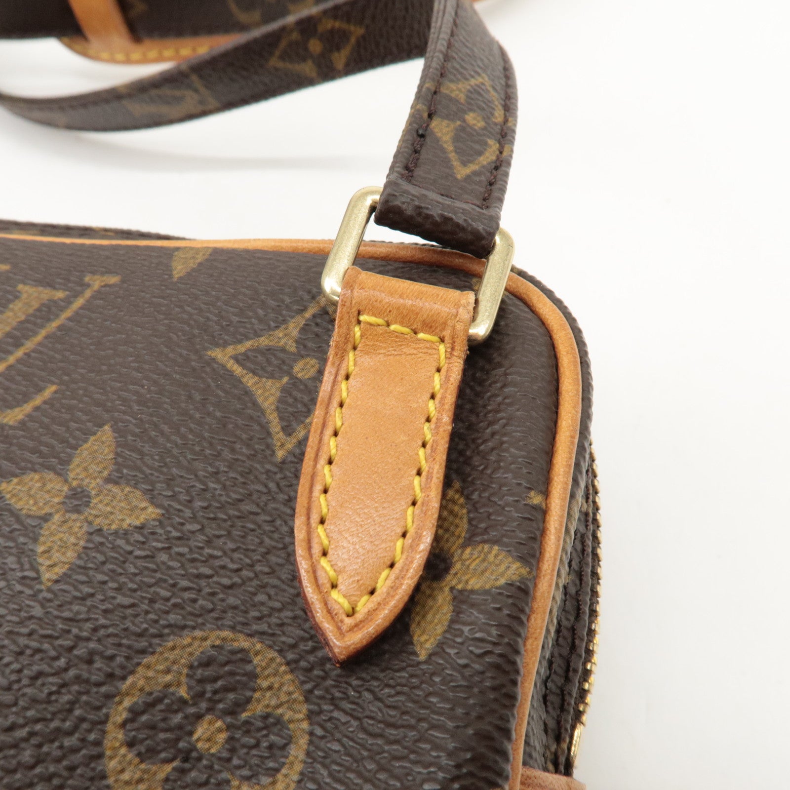 Louis Vuitton Monogram Pochette Marly Bandouliere Bag Brown M51828 Used