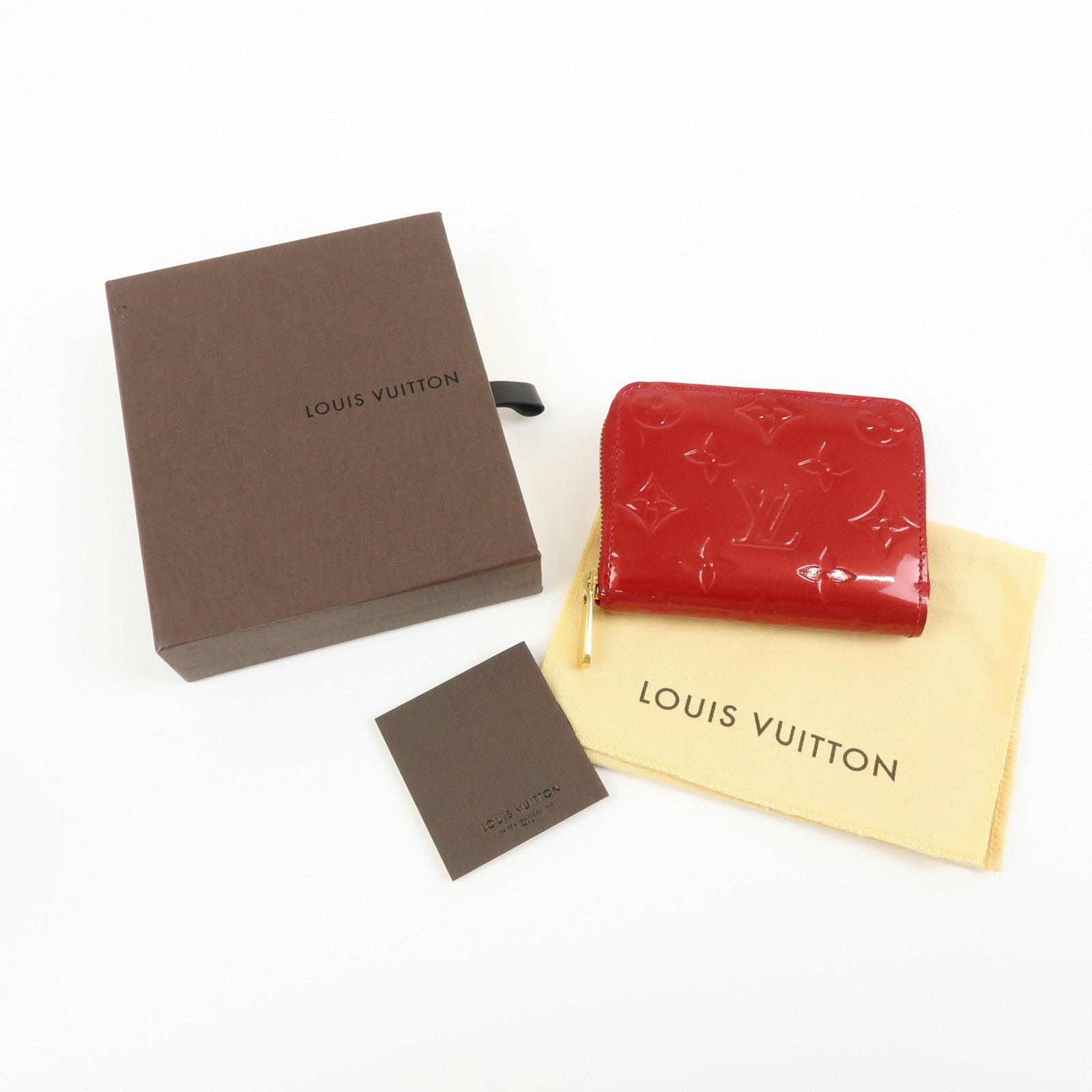 Louis Vuitton Monogram Vernis Zippy Coin Purse Pomme d'Amour M93608