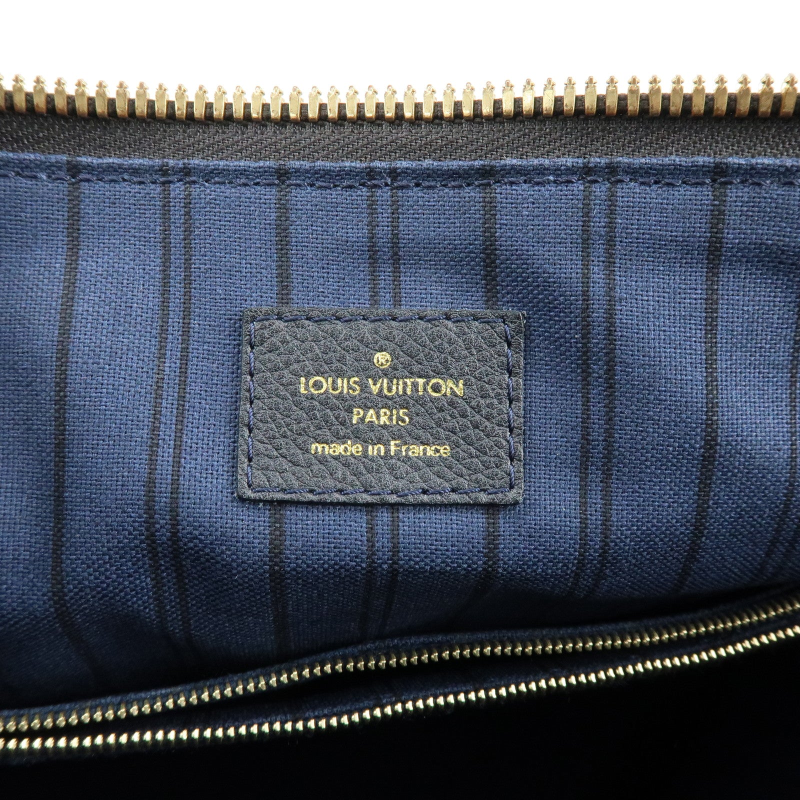 Louis Vuitton Monogram Empreinte Luminuse PM Tote Bag Navy M93410
