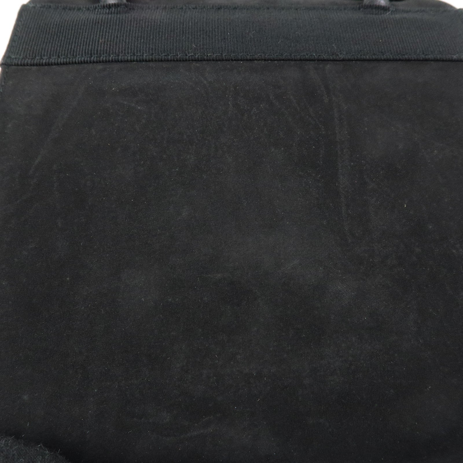 Ferragamo Varra Ribbon Suede Leather 2Way Bag Hand Bag Black
