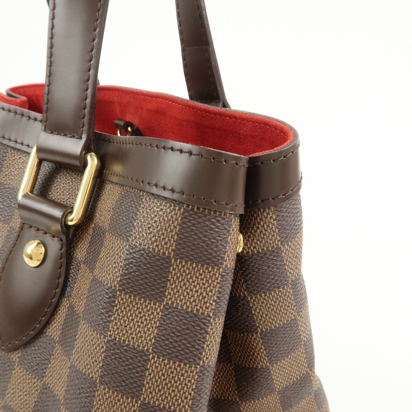 Louis Vuitton Damier Ebene Hampstead PM Hand Bag Tote Bag N51205