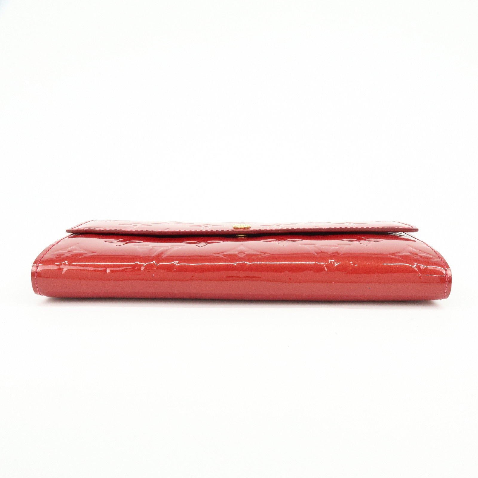 Louis Vuitton Monogram Vernis Portefeuille Sarah Wallet Red M91739