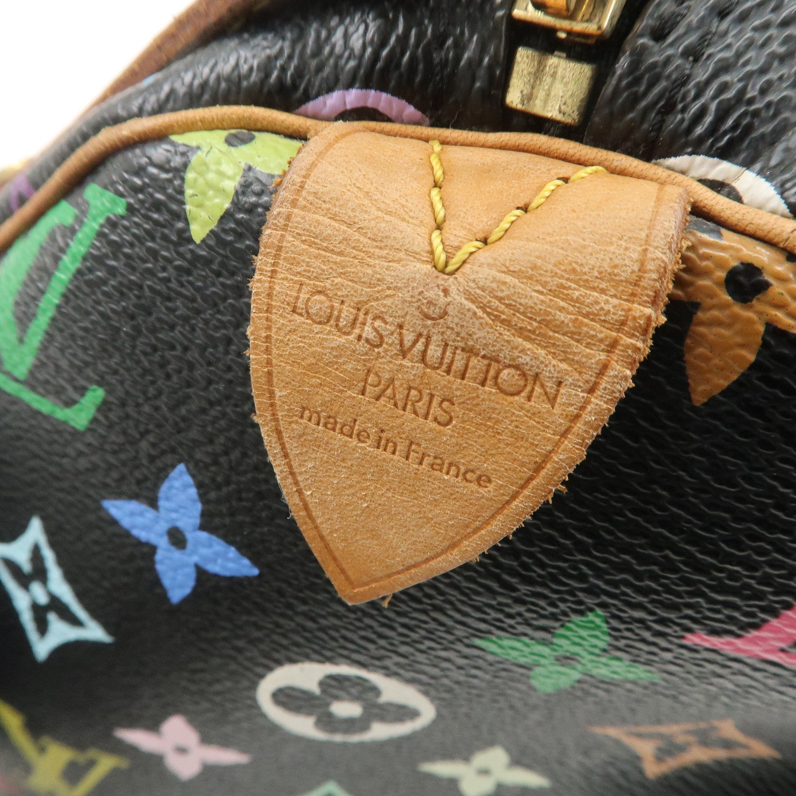 Louis Vuitton Monogram Multicolor Speedy 30 Boston Bag Noir M92642