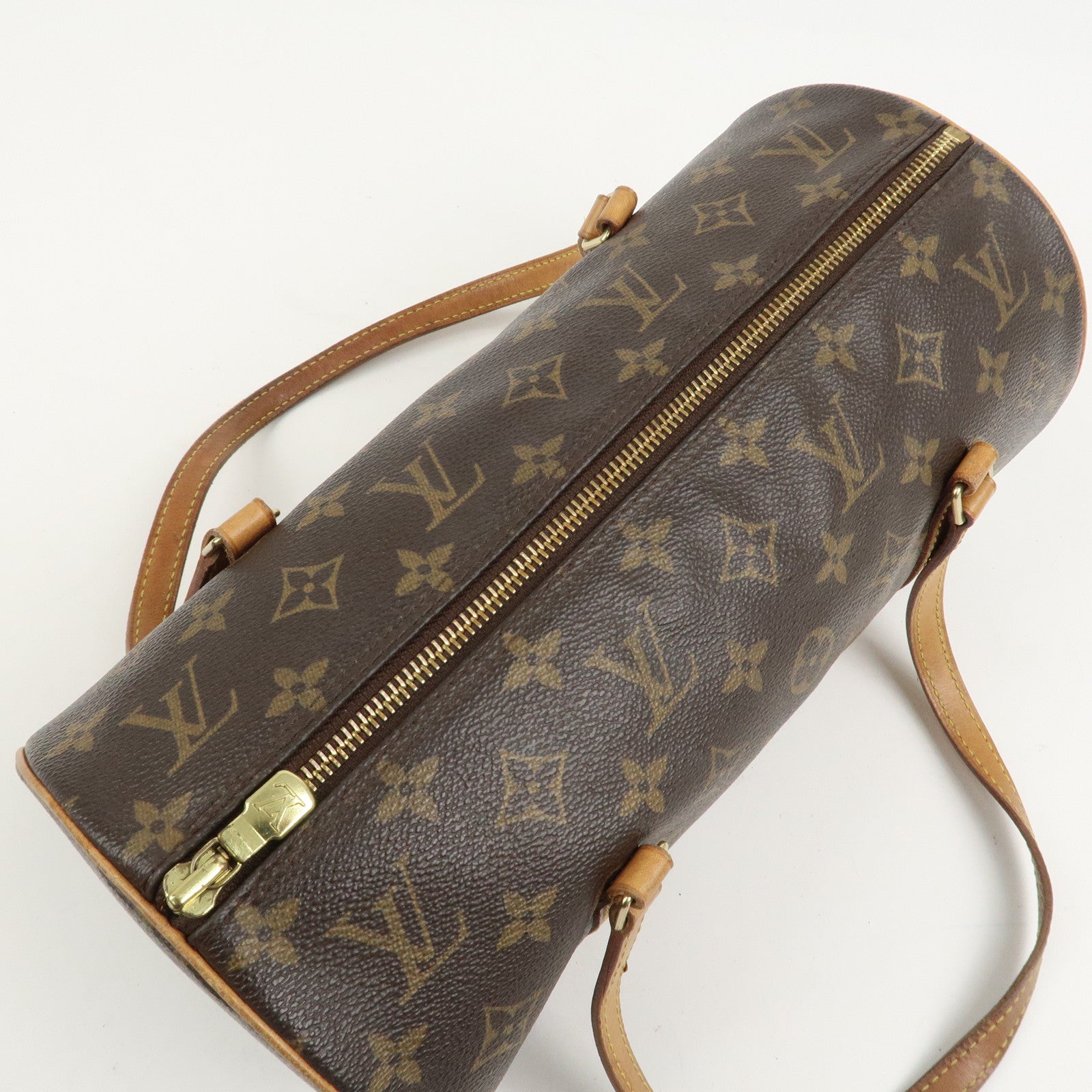 Louis Vuitton Monogram Papillon 30 Hand Bag New Style Brown M51385