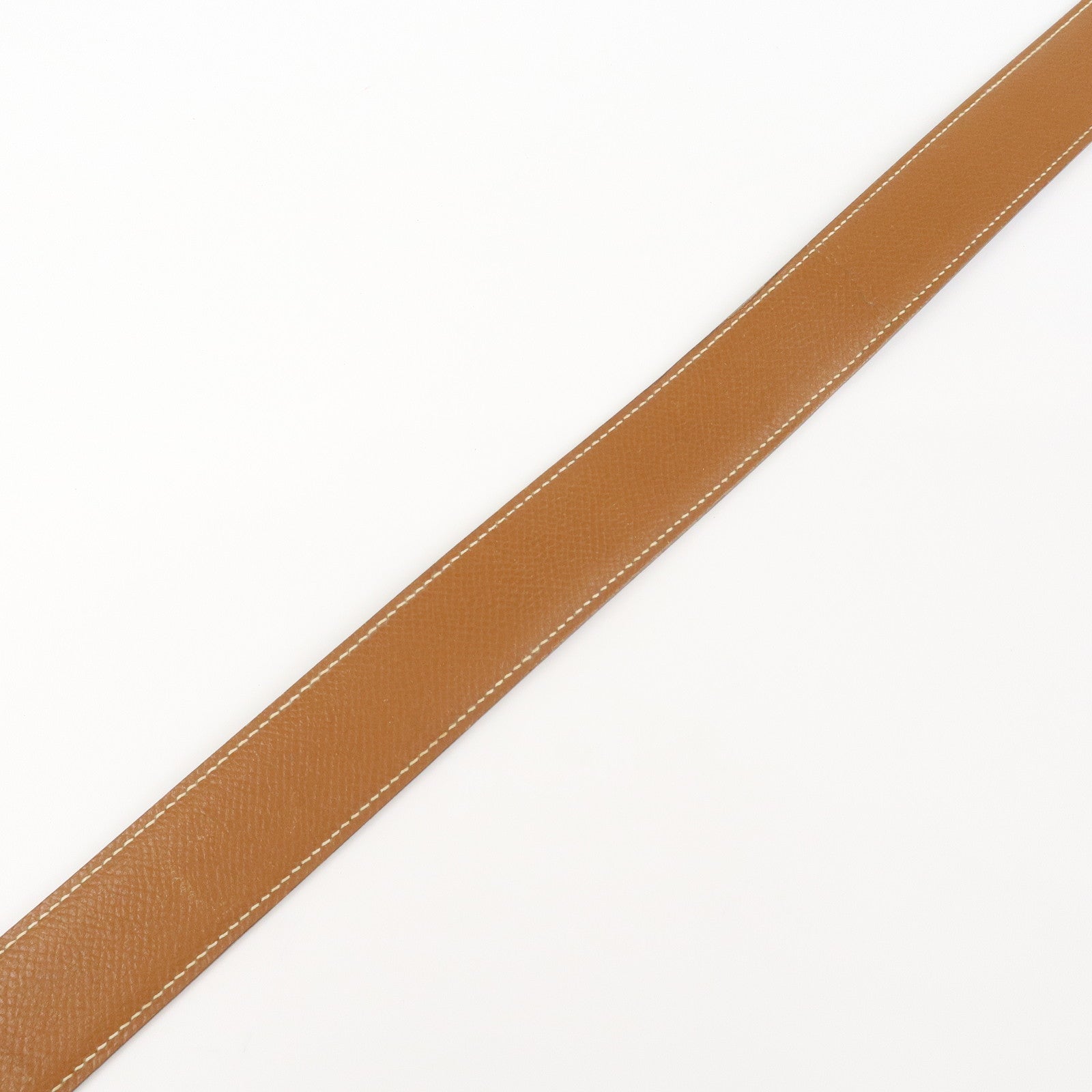 HERMES Leather H Buckle Reversible Constance Belt C Stamped