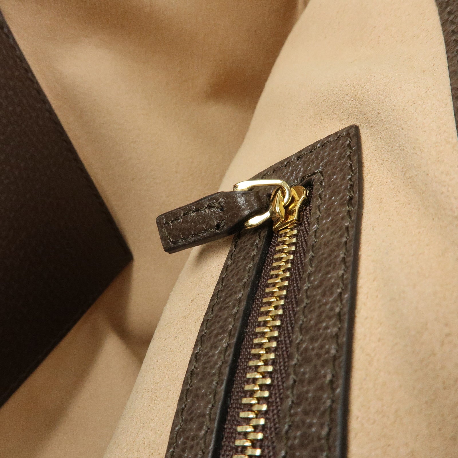 GUCCI Ophidia Sherry Medium Tote Shoulder Bag Beige Brown 631685