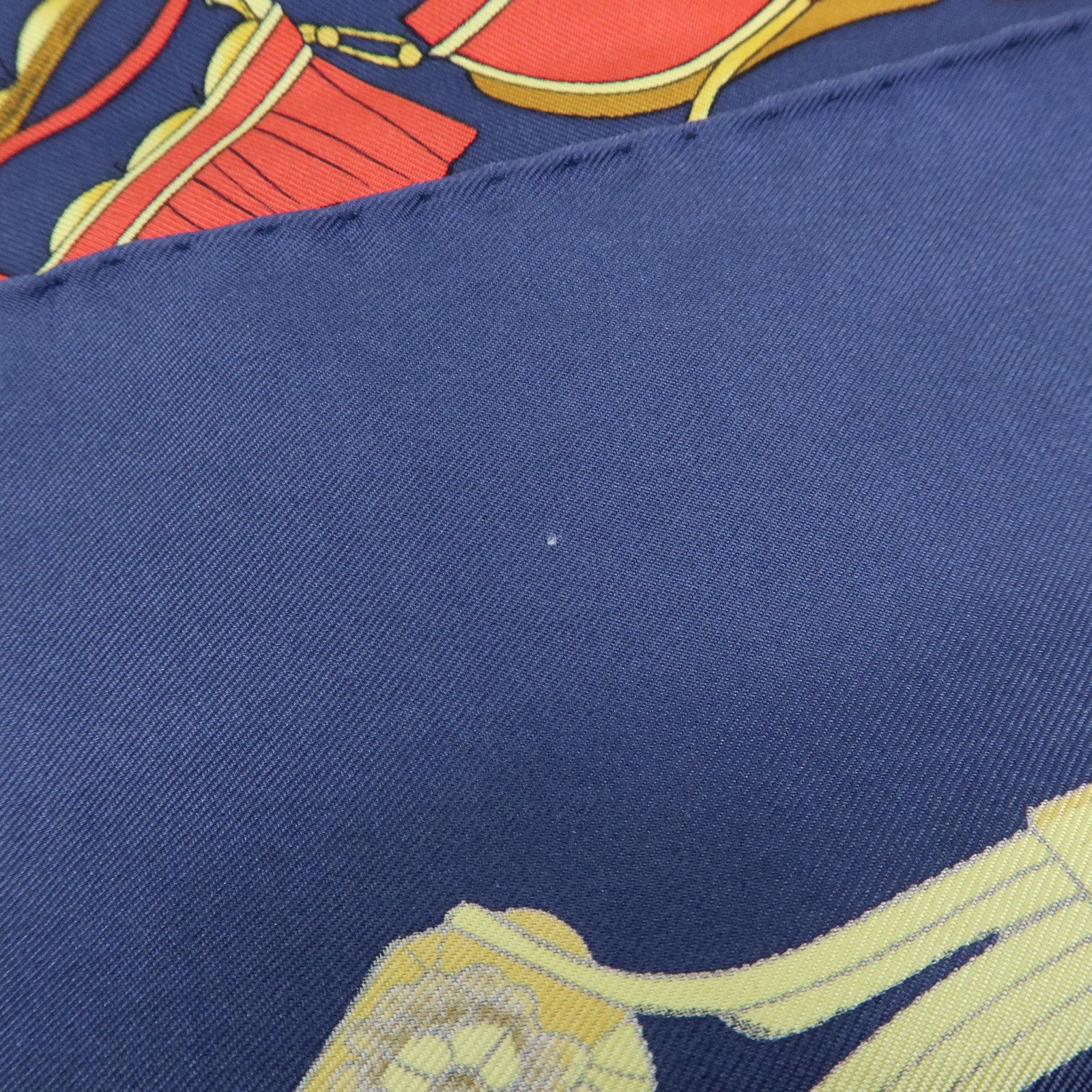 HERMES Carre 90 Silk 100% Scarf SPRINGS Navy White Yelllow Red
