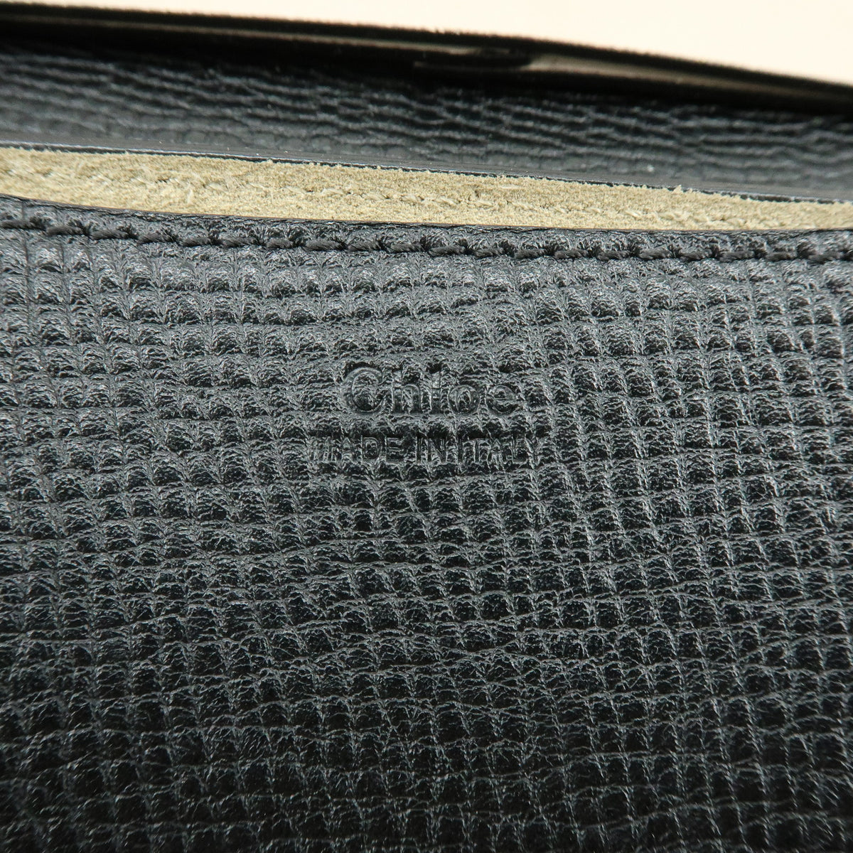 Chloe Drew Leather Shoulder Bag Crossbody Bag Black Ivory