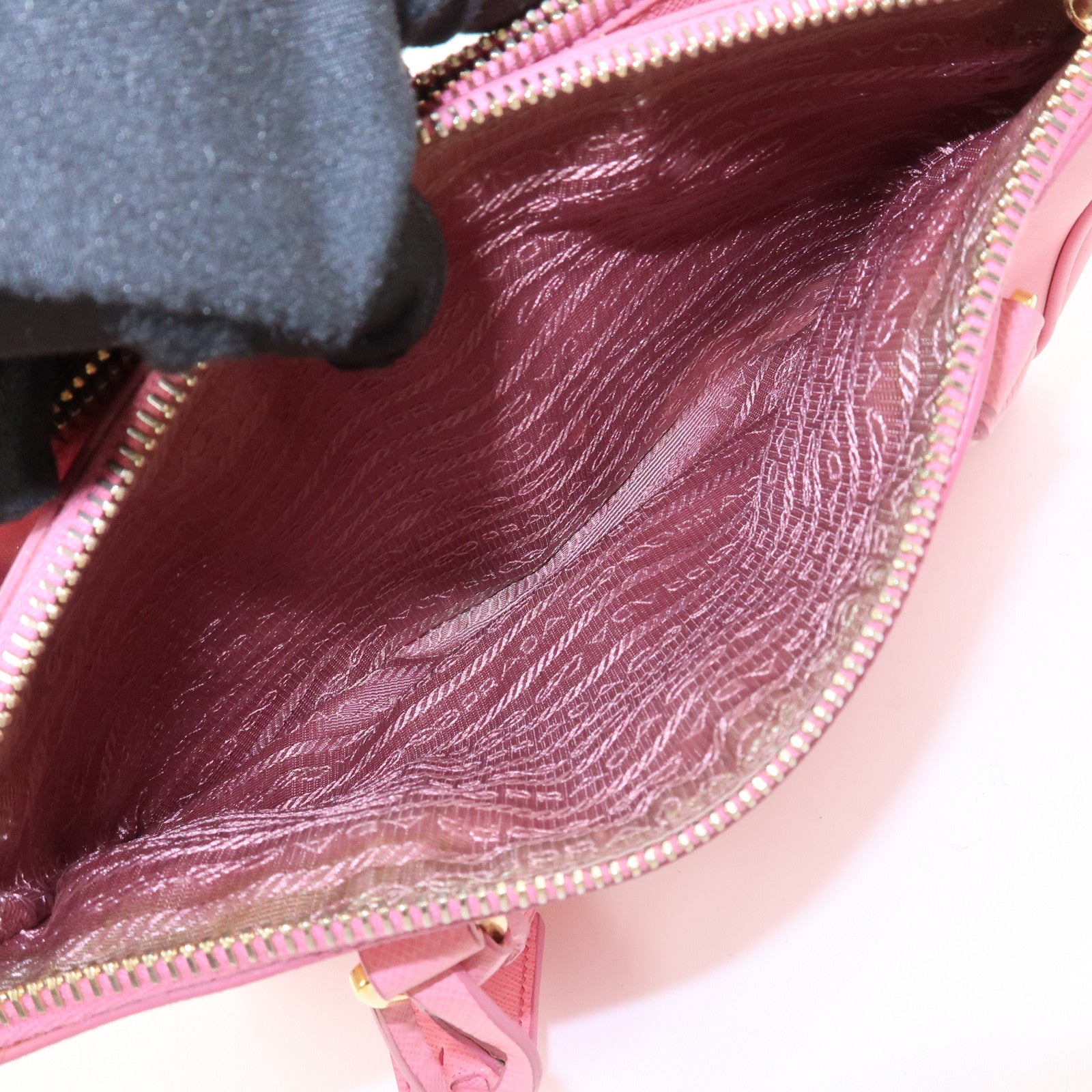 PRADA Galleria Saffiano Leather 2 Way Bag Hand Shoulder Bag 1BA896