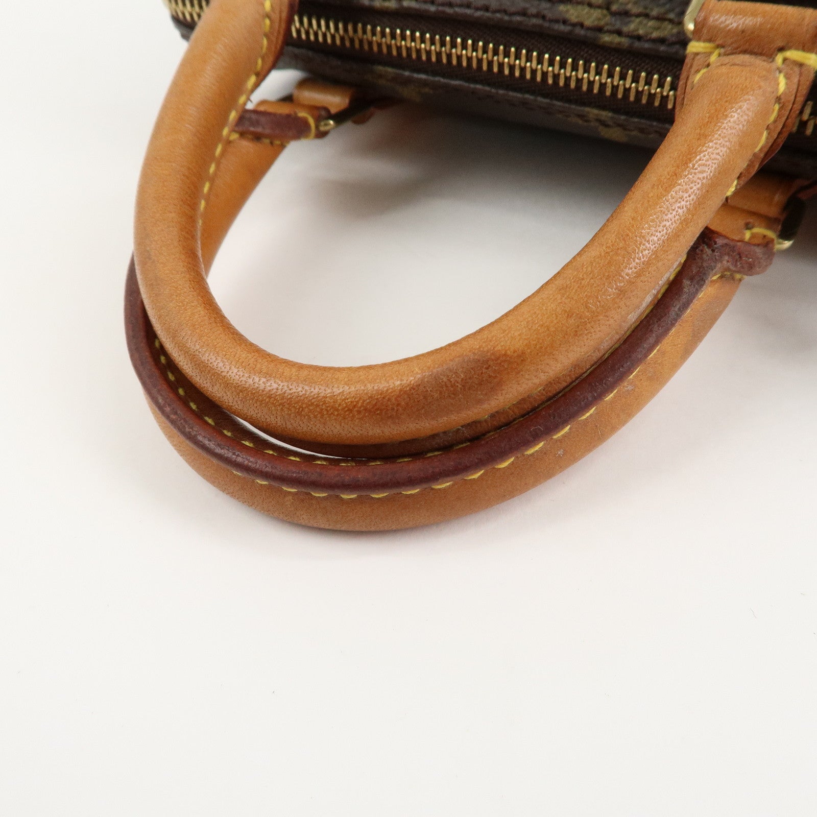 Louis Vuitton Monogram Canvas Mini Speedy Hand Bag Brown M41534 Used