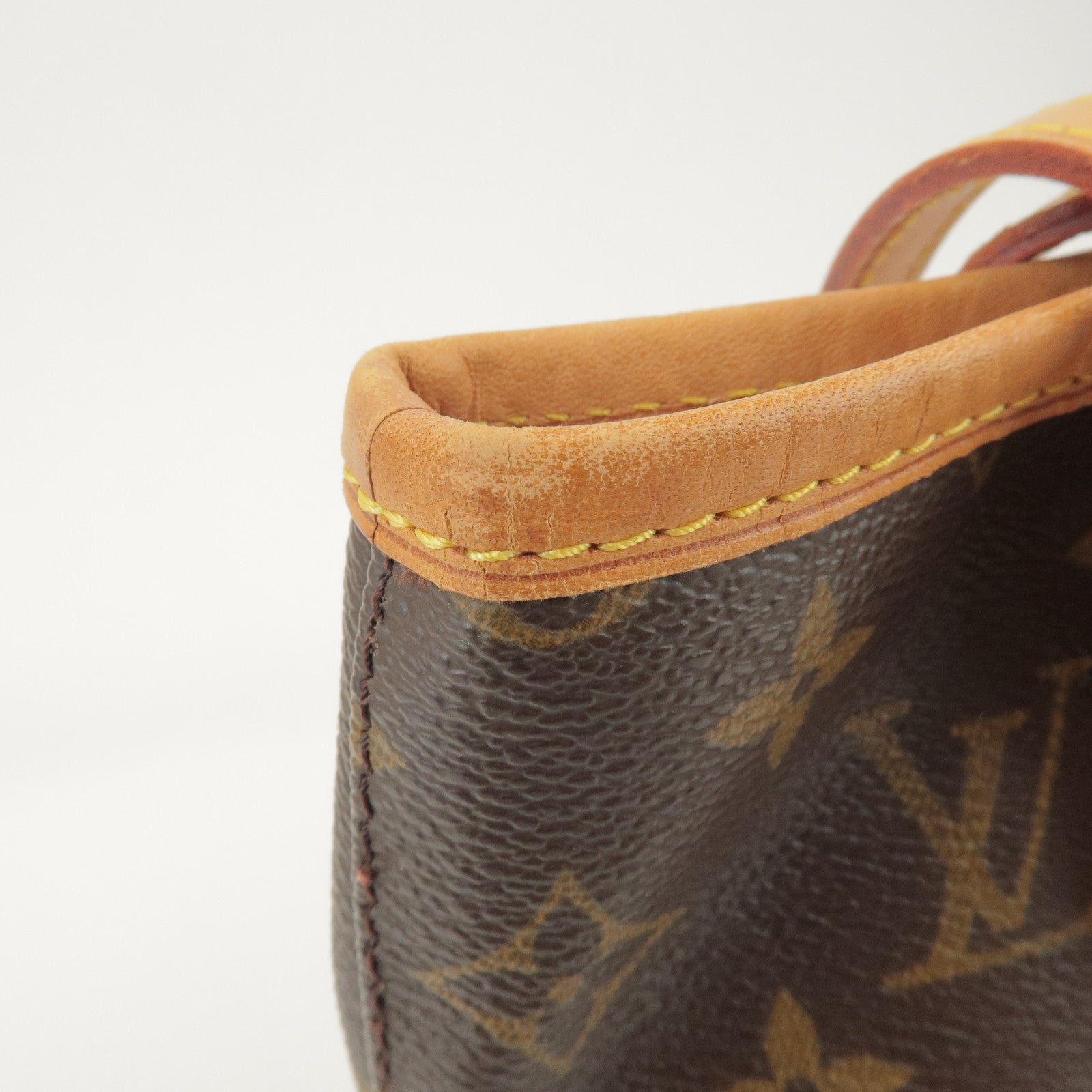 Louis Vuitton Monogram Canvas Bucket PM Hand Bag Brown M42238