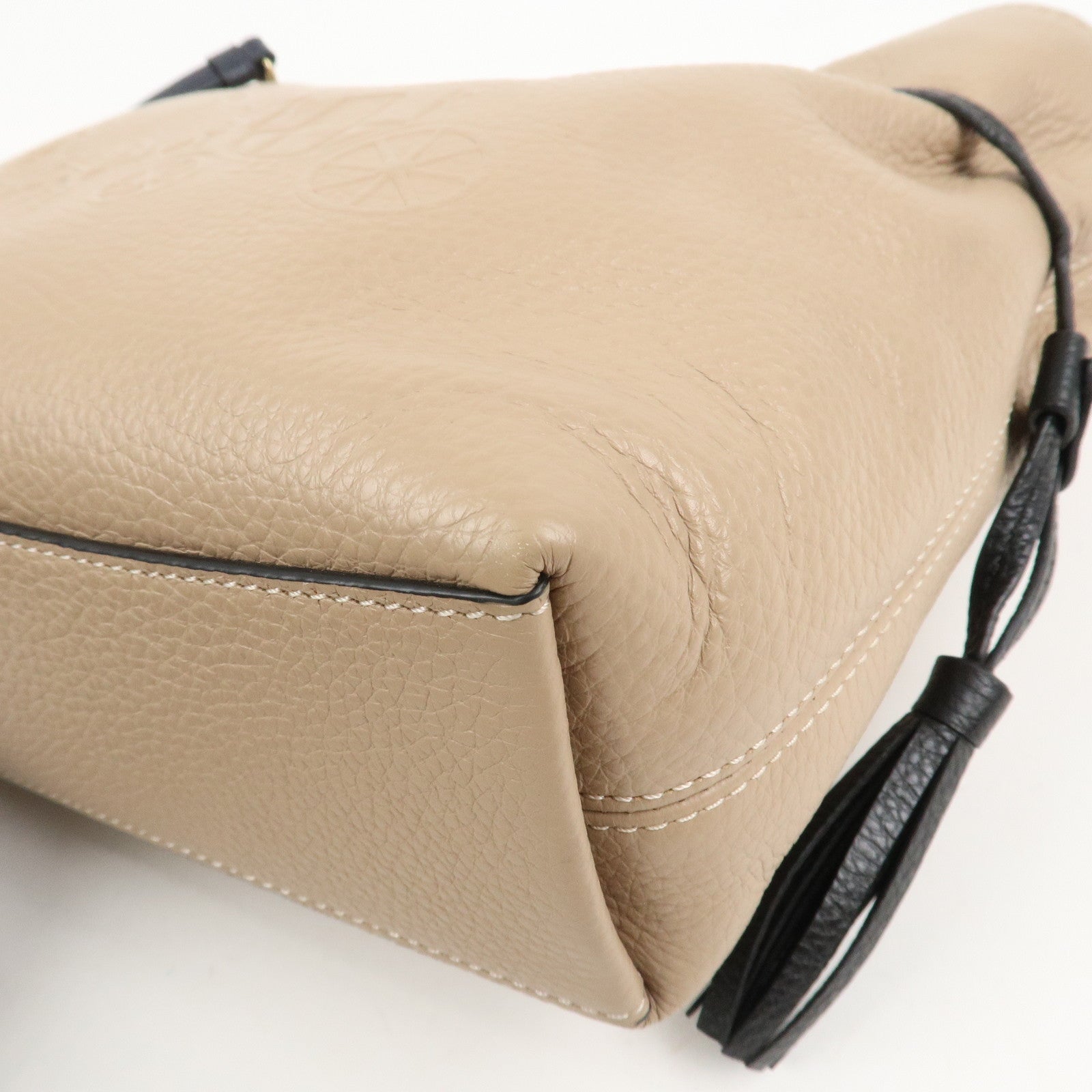 COACH Andy Leather 2Way Bag Crossbody Bag Hand Bag Beige Black