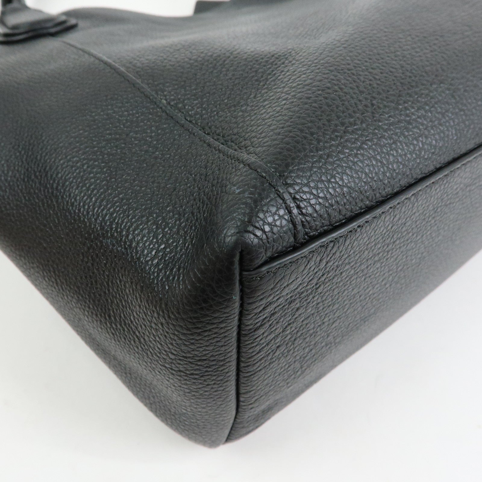 COACH Edie Leather 2Way Shoulder Bag Hand Bag Black