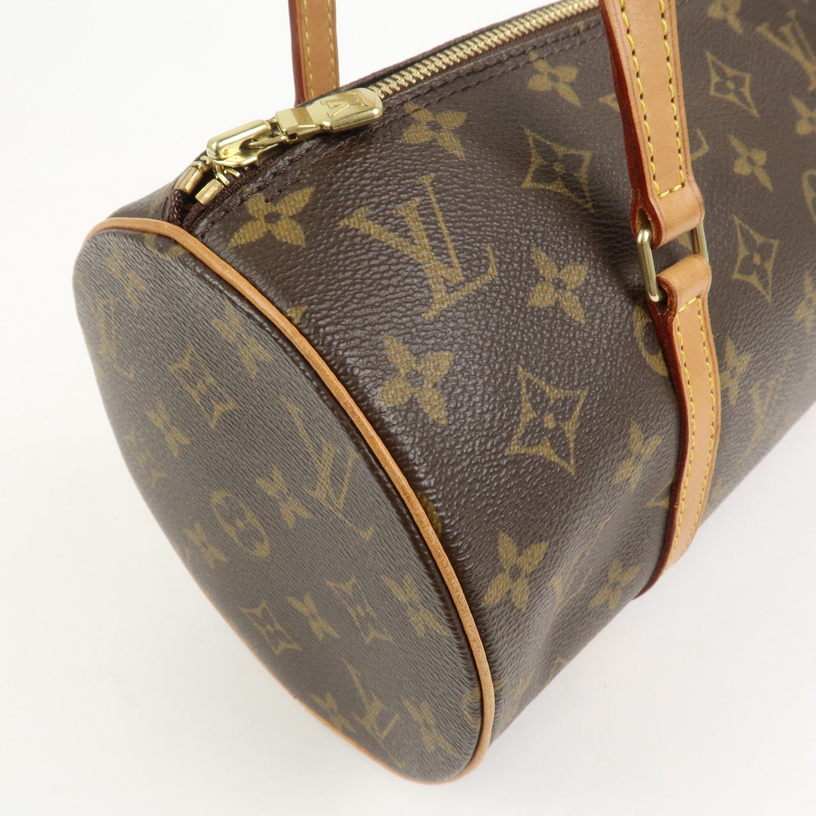 Louis Vuitton Monogram Papillon 30 Hand Bag New Style Brown M51385