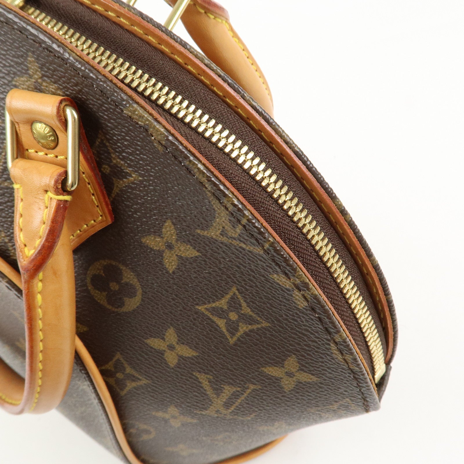 Louis Vuitton Monogram Ellipse PM Hand Bag Brown M51127