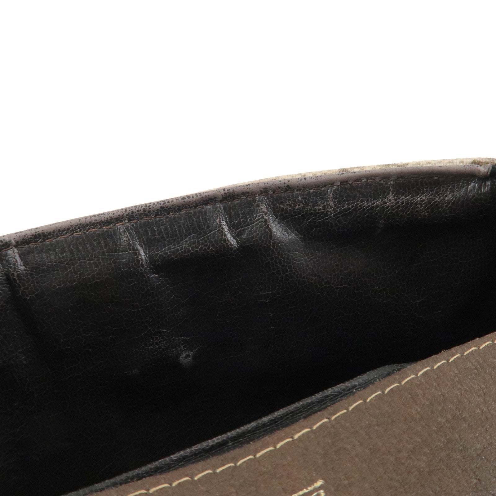 GUCCI Old Gucci GG Supreme Cosmetic Pouch Clutch Bag Beige