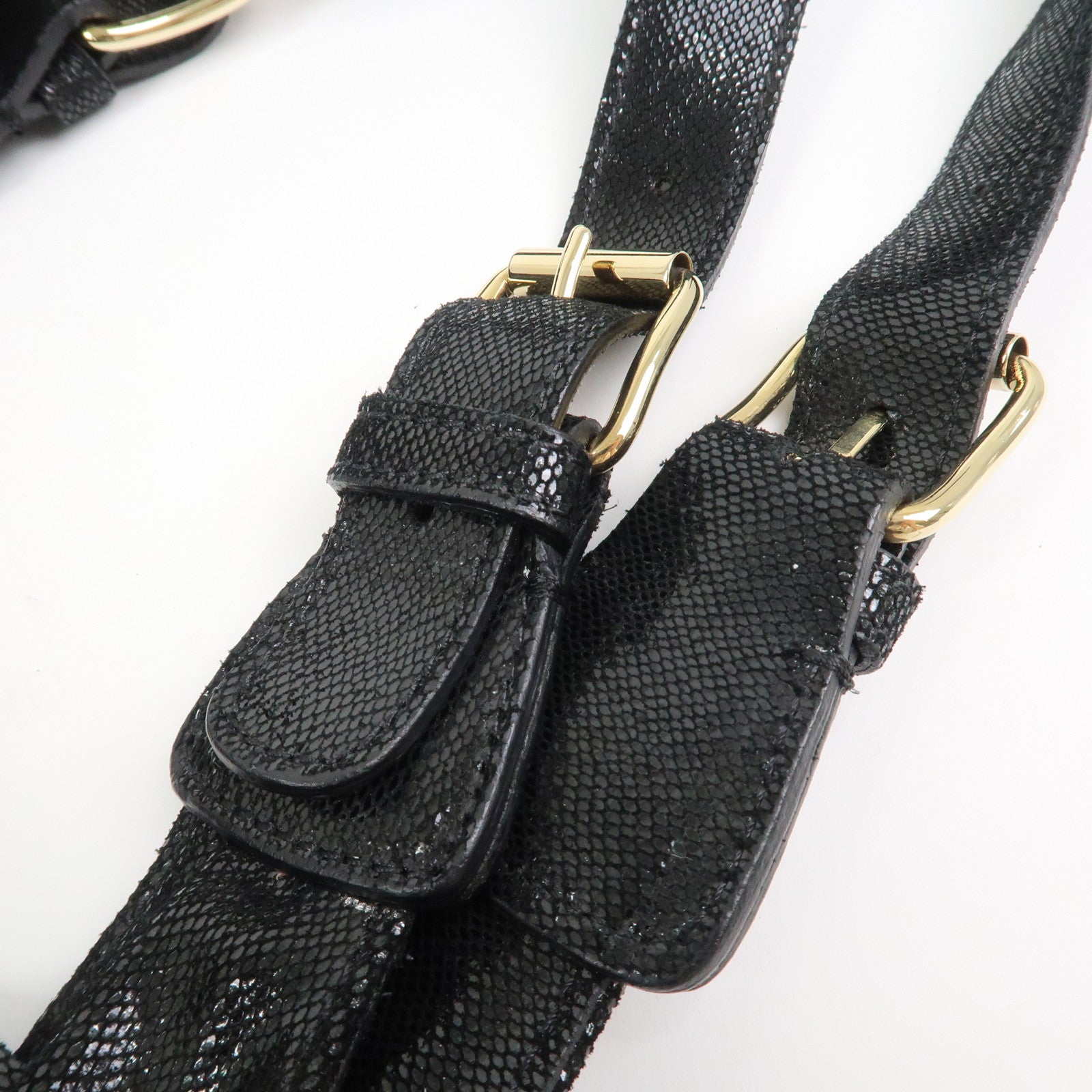 VALENTINO RED Valentino Leather Ribbon Tote Bag Shoulder Bag Black