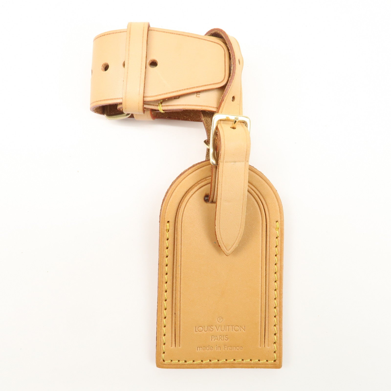 Louis Vuitton Set of 15 Nume Leather Name Tag & Poignet Natural Used